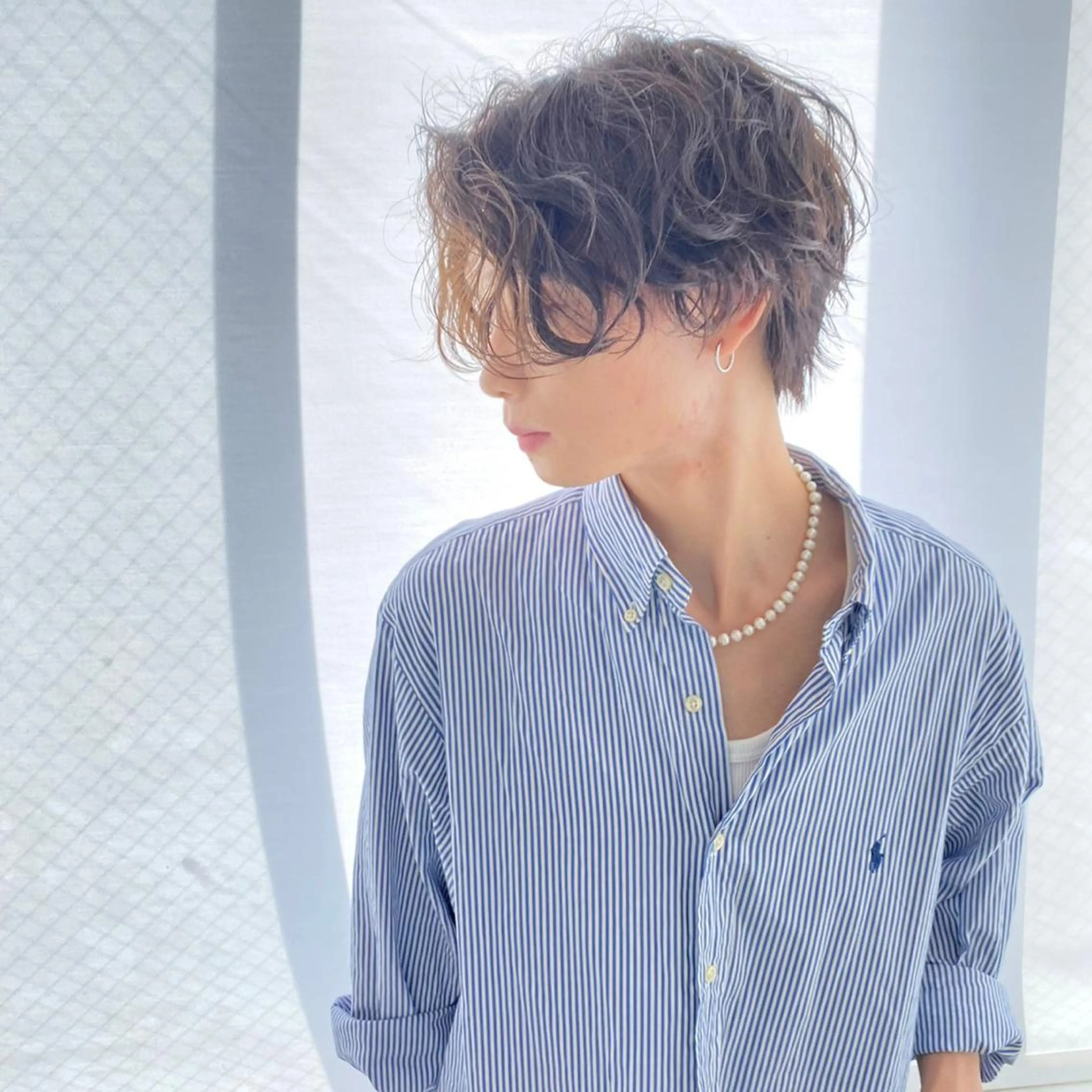ショート カラー パーマ メンズ 新世代パーマ⚡️ の達人トモ⚡️のヘアスタイル