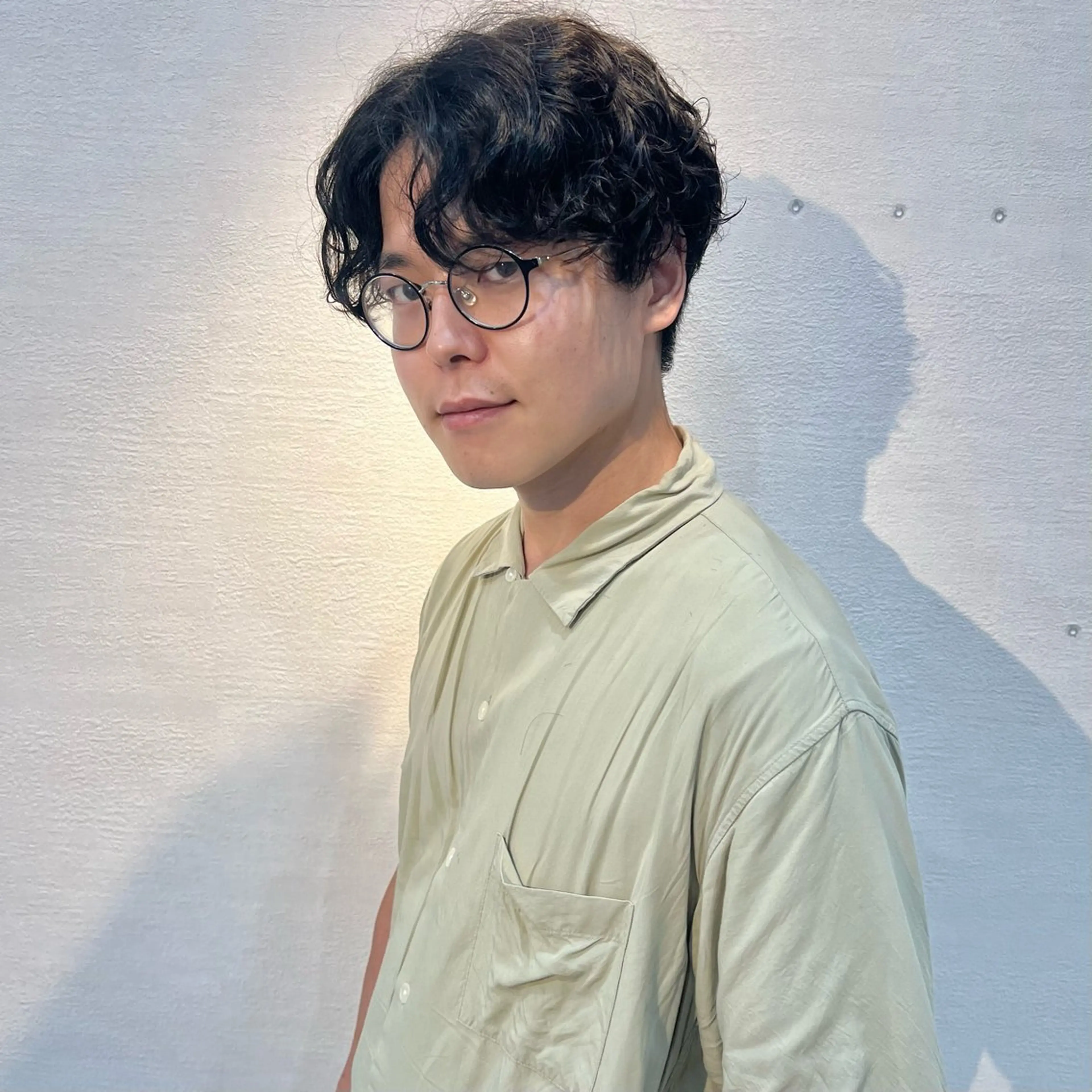 パーマ メンズ マッシュ メンズパーマ カット パーマ ヘッドスパ hair salon  N所属・透明感カラー/艶髪 🌷ちばなお🌷のヘアスタイル