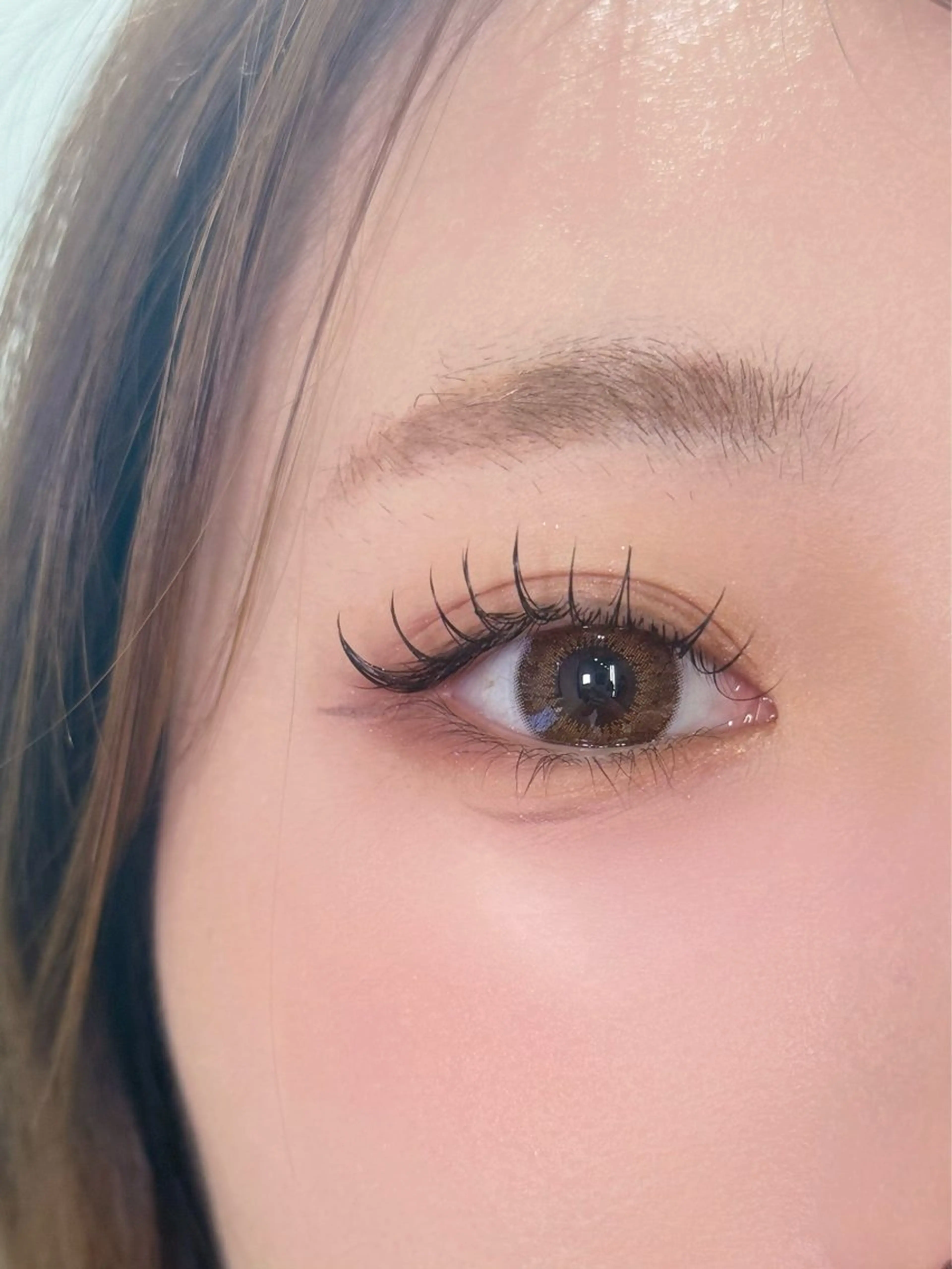 マツエク・マツパ 束感まつ毛 Dカール フラットラッシュ ナチュラル マツエク SALON VILLAGE所属・cherien 梅津のマツエク・マツパデザイン