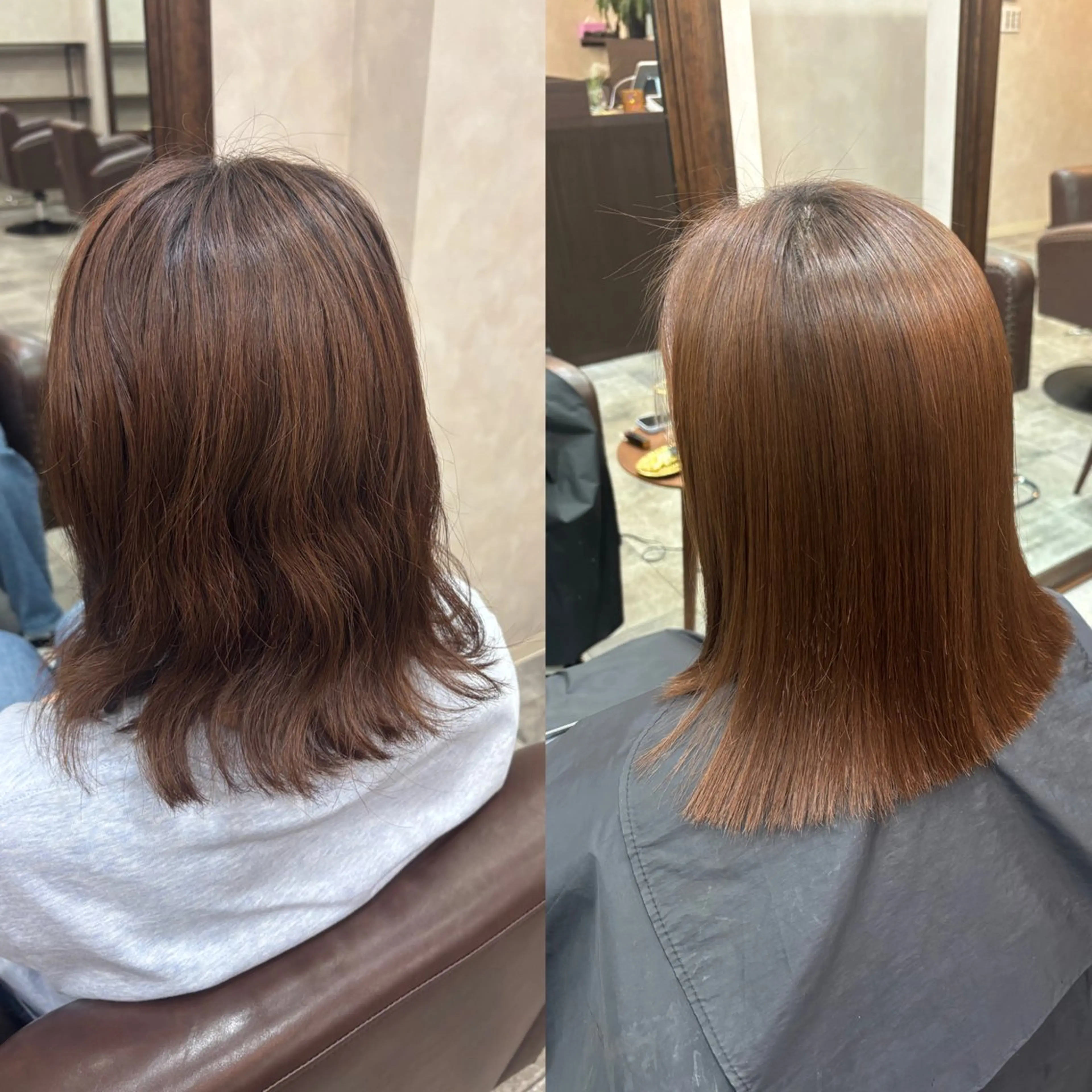 ミディアム 髪質改善 縮毛矯正 ♡髪質改善ストレート 清水歩美♡のヘアスタイル
