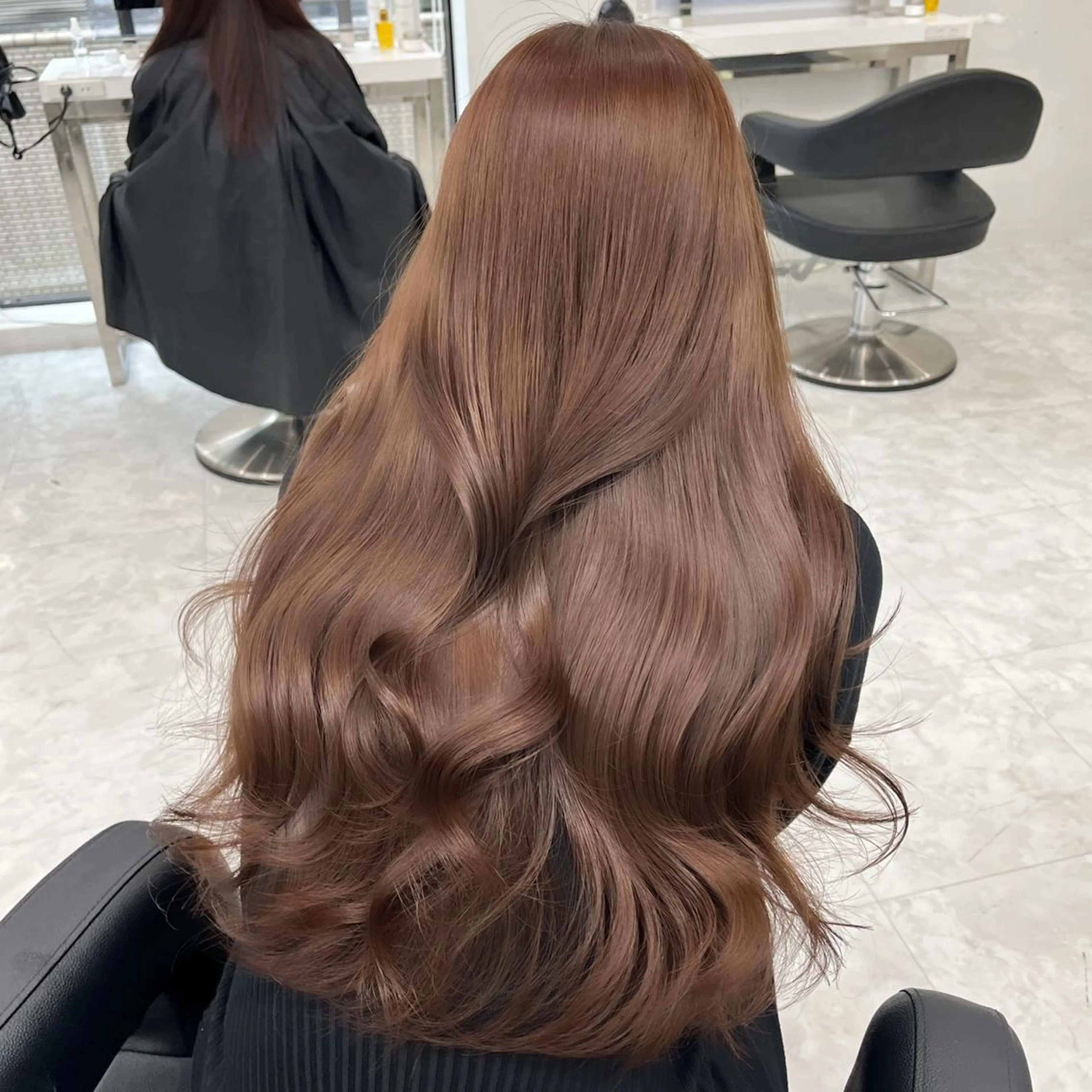 ロング 髪質改善 レイヤーカット トリートメント カット ヘアカラー ヘアセット 🤎大人かわいい🤎 韓国レイヤー🤎力丸のヘアスタイル
