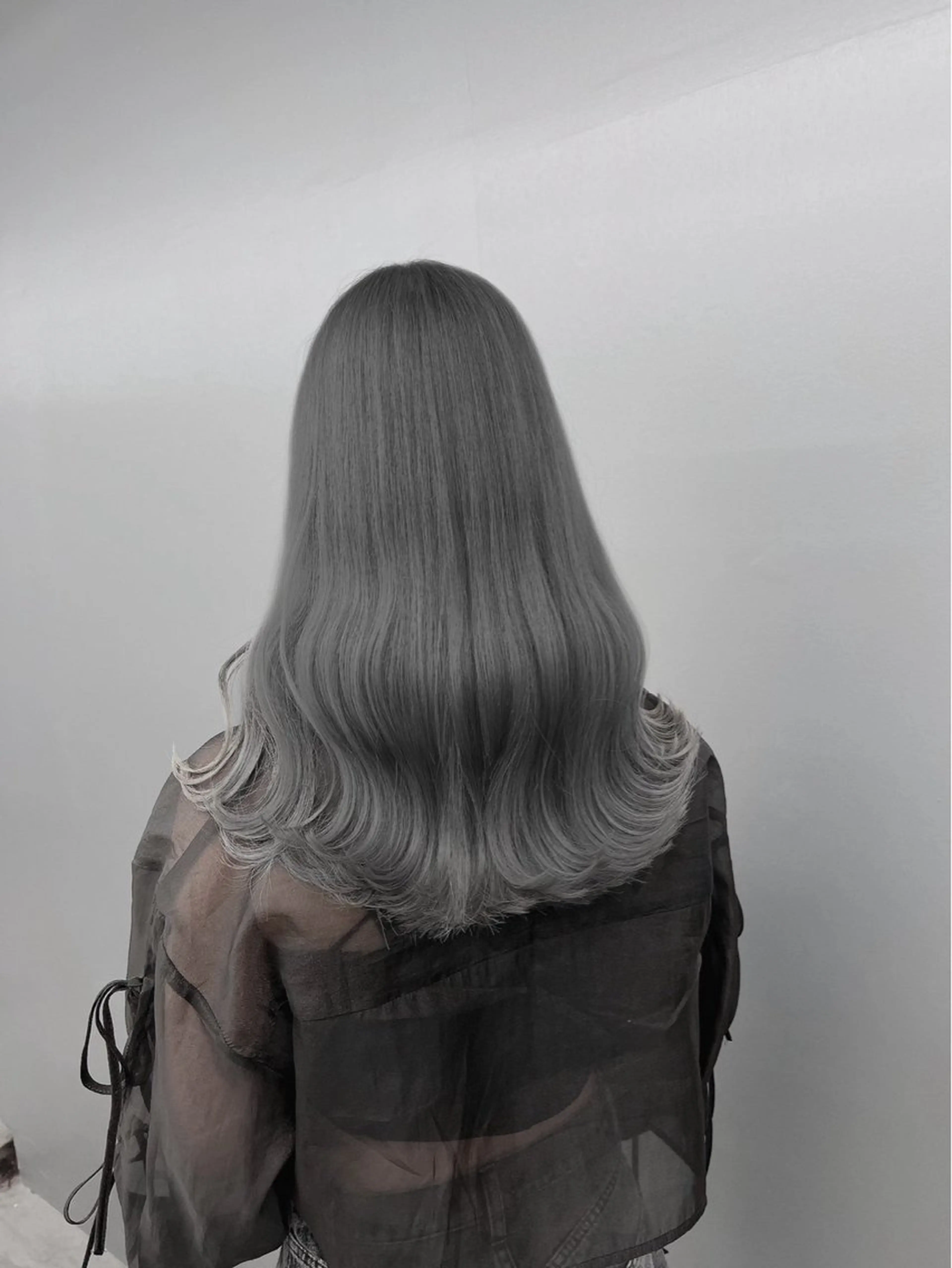 ミディアム ヘアカラー トリートメント ベージュ/グレージュ 🧸あやか/表参道のヘアスタイル