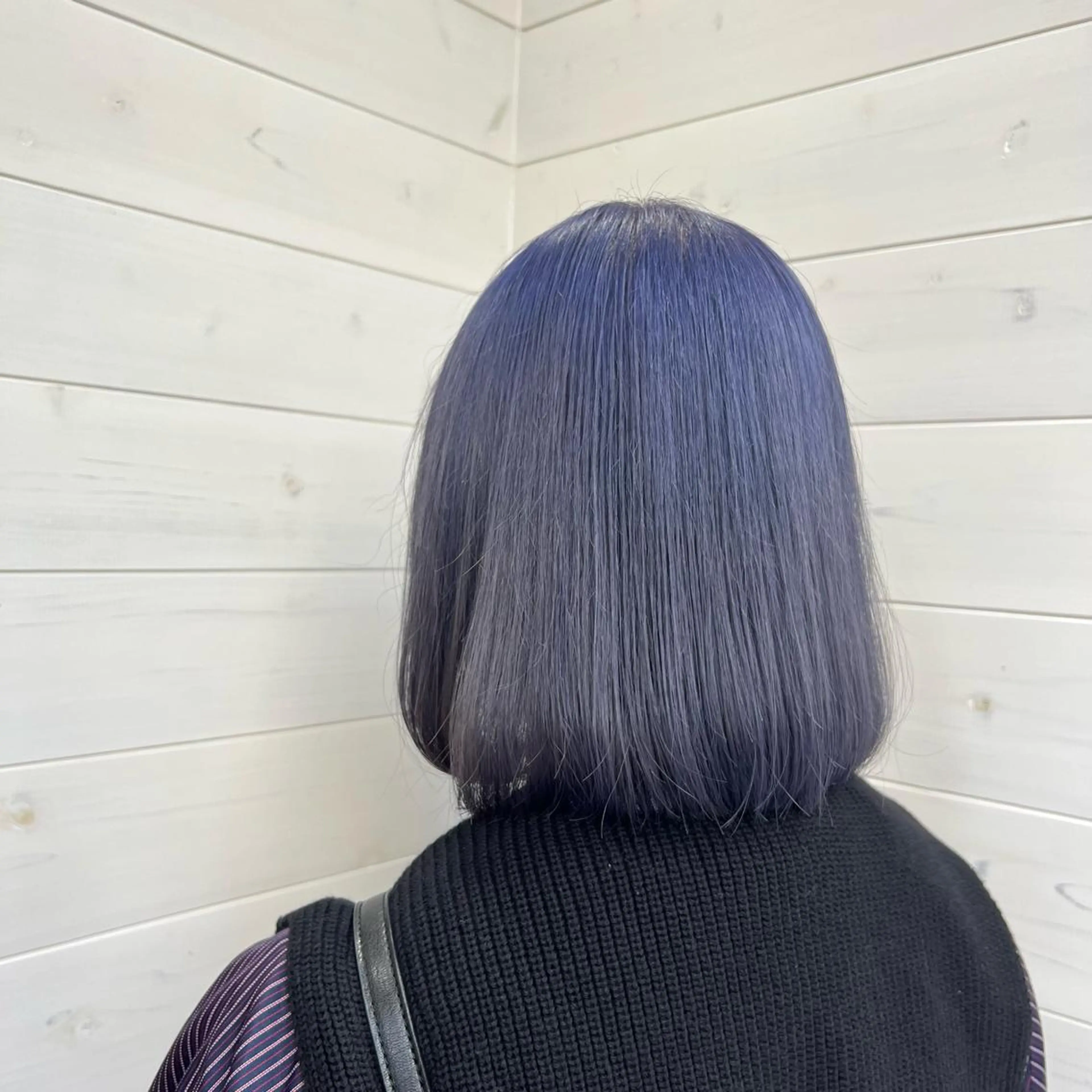 ミディアム カラー ブルーカラー ブルーバイオレット バイオレットカラー 🍇おぐら めぐみ🍇のヘアスタイル