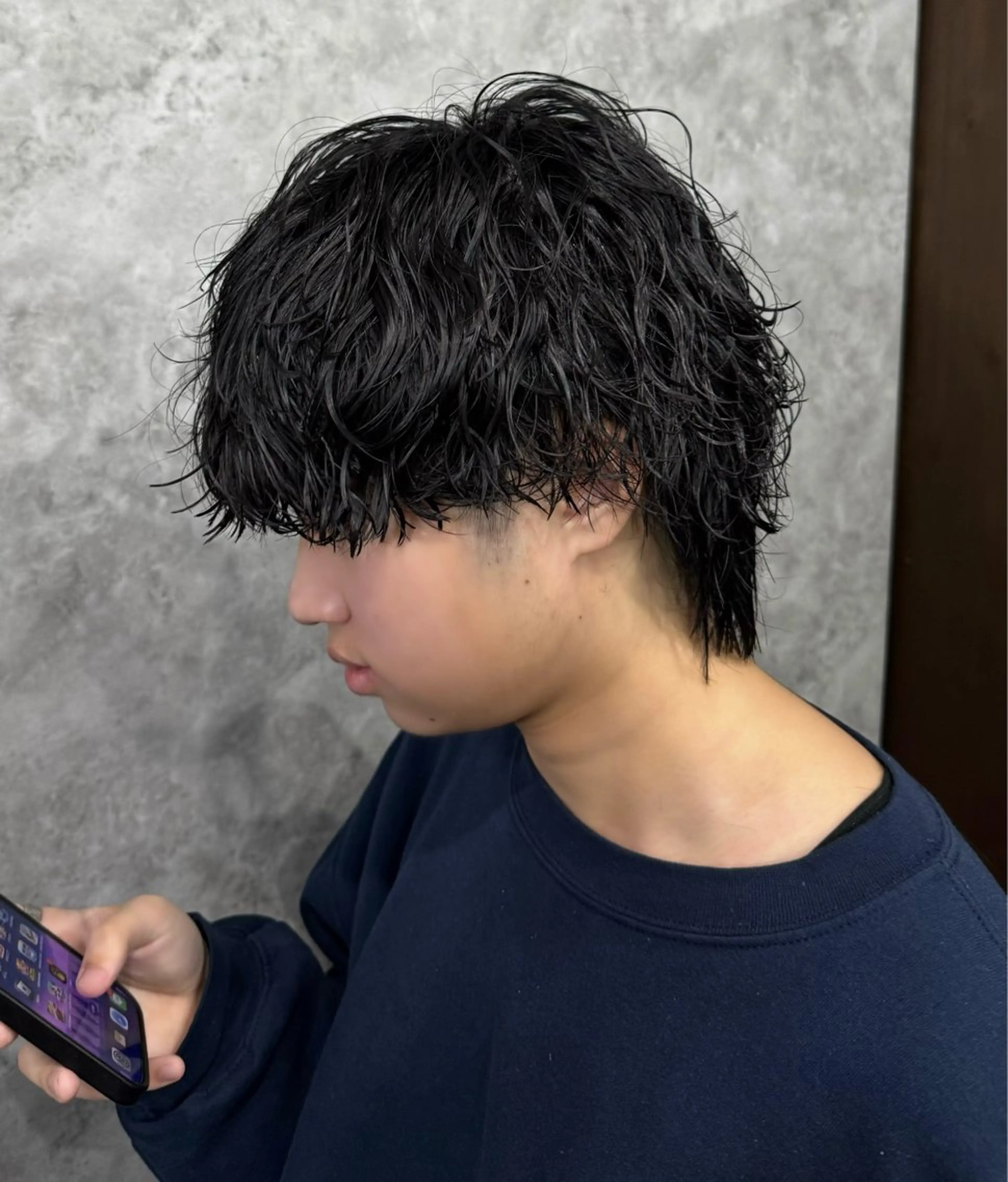 パーマ メンズ カット パーマ トリートメント ヘアセット 👑メンズパーマの 天才店長望月👑のヘアスタイル