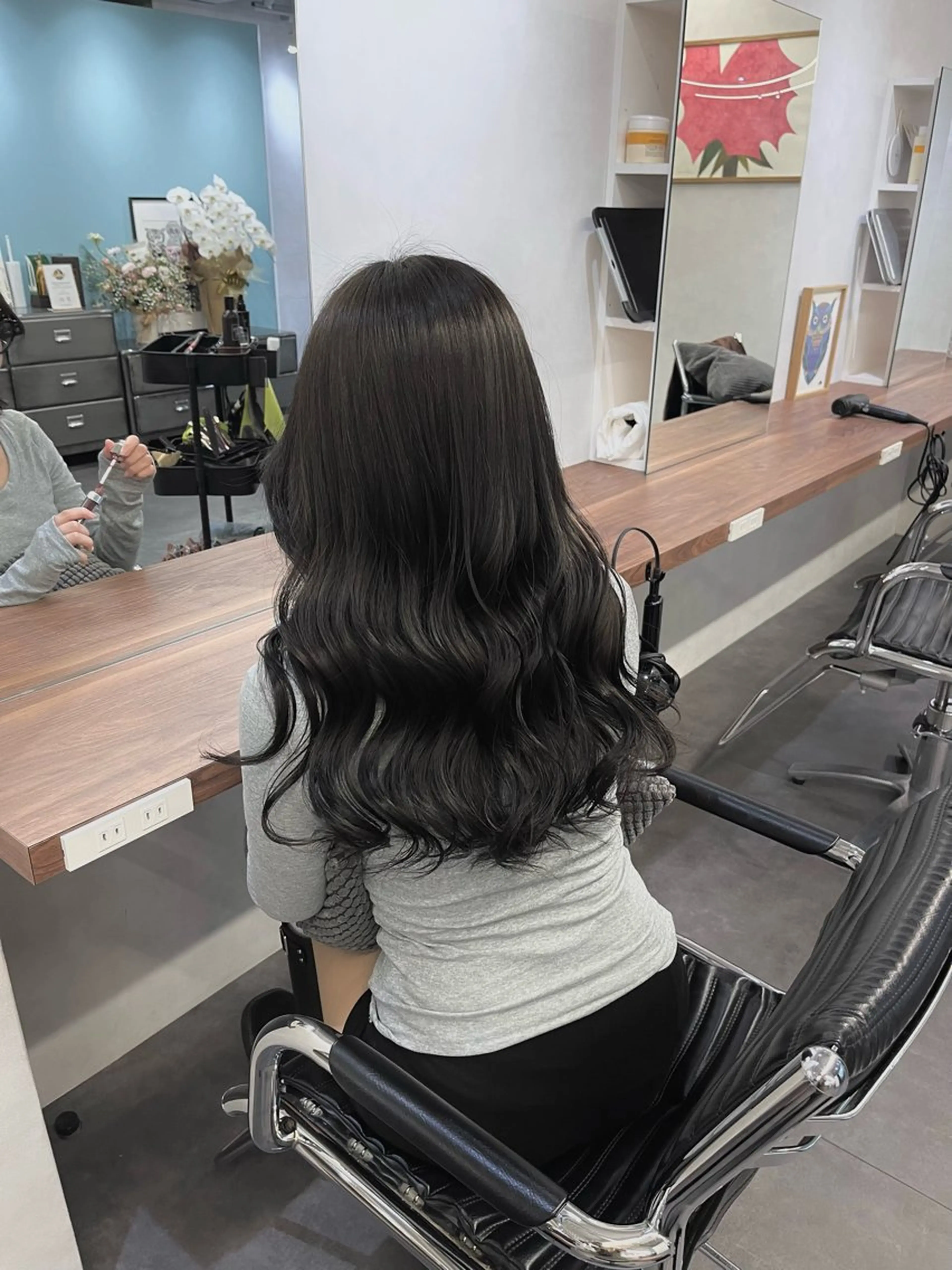 ロング カラー ヘアカラー トリートメント 寺本帆花 カラーモデル募集のヘアスタイル