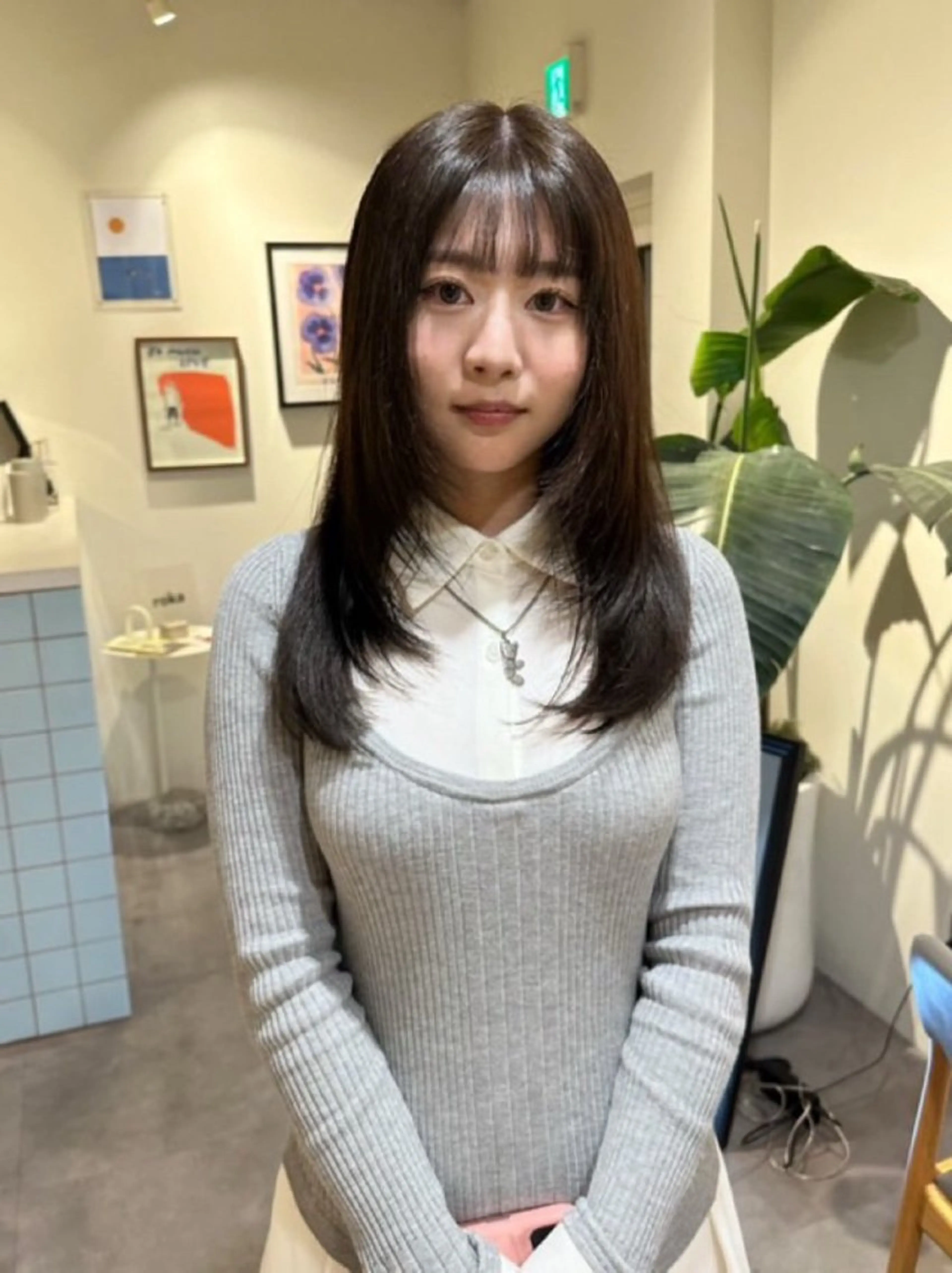 ロング カラー ヘアカラー roka  harajuku所属・HANAME カットモデル募集のヘアスタイル