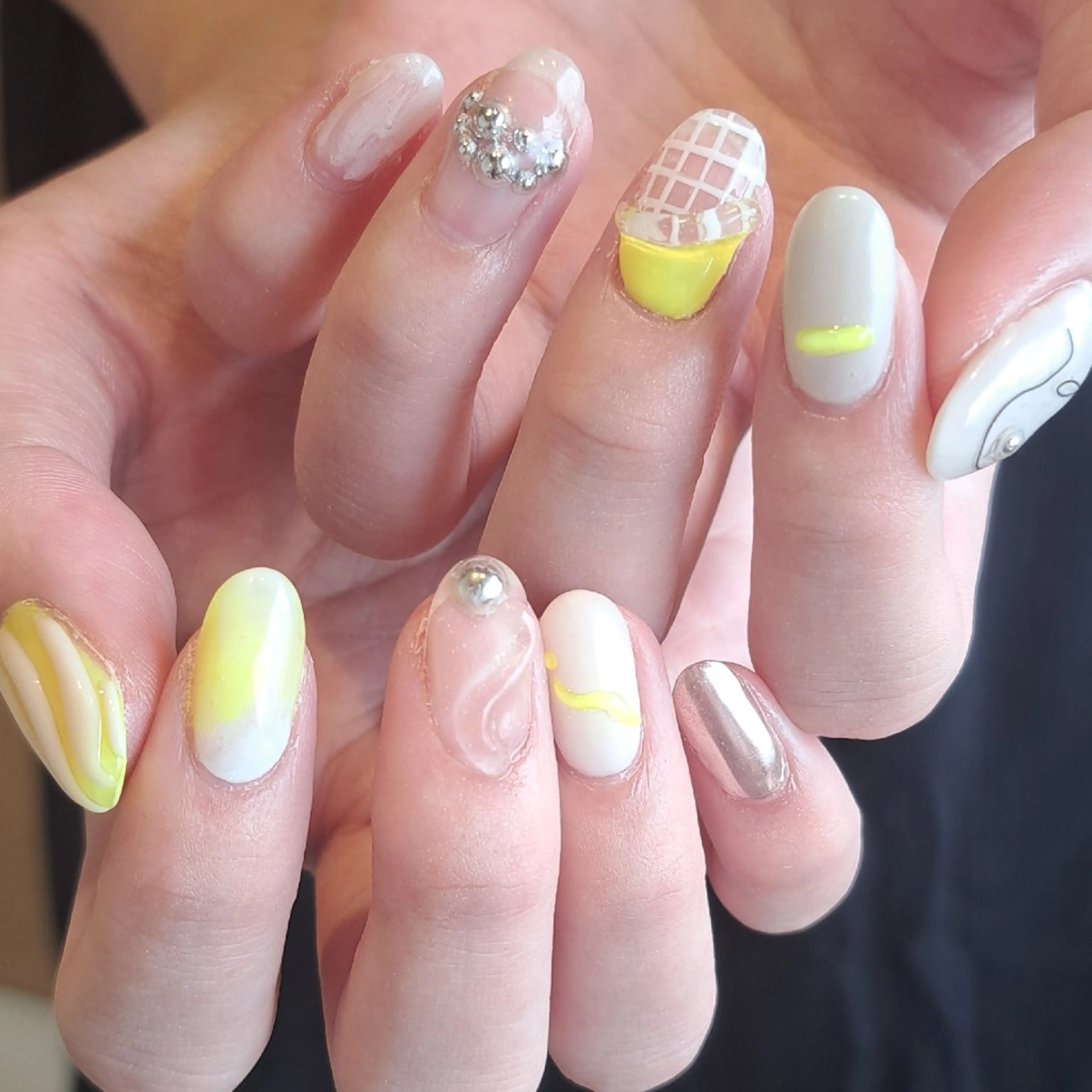 ネイル アートネイル ジェルネイル 持ち込み ぷっくりネイル 夏ネイル Nail mood /アートし放題のネイルデザイン