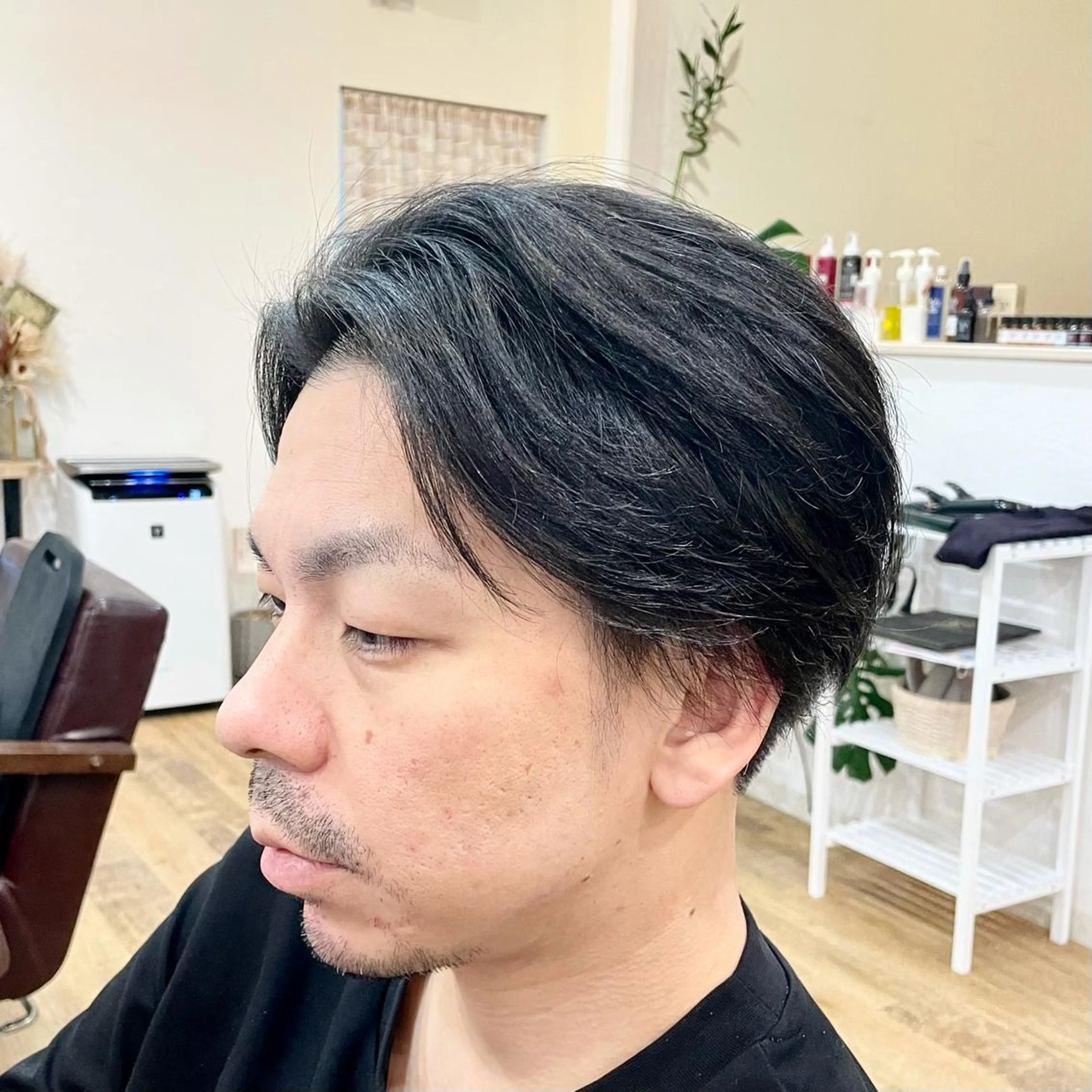 メンズ センターパート Regalo hair atelier　レガロ　ヘア　アトリエ所属・美髪矯正/髪質改善 レガロ堺市伏尾/松田のヘアスタイル