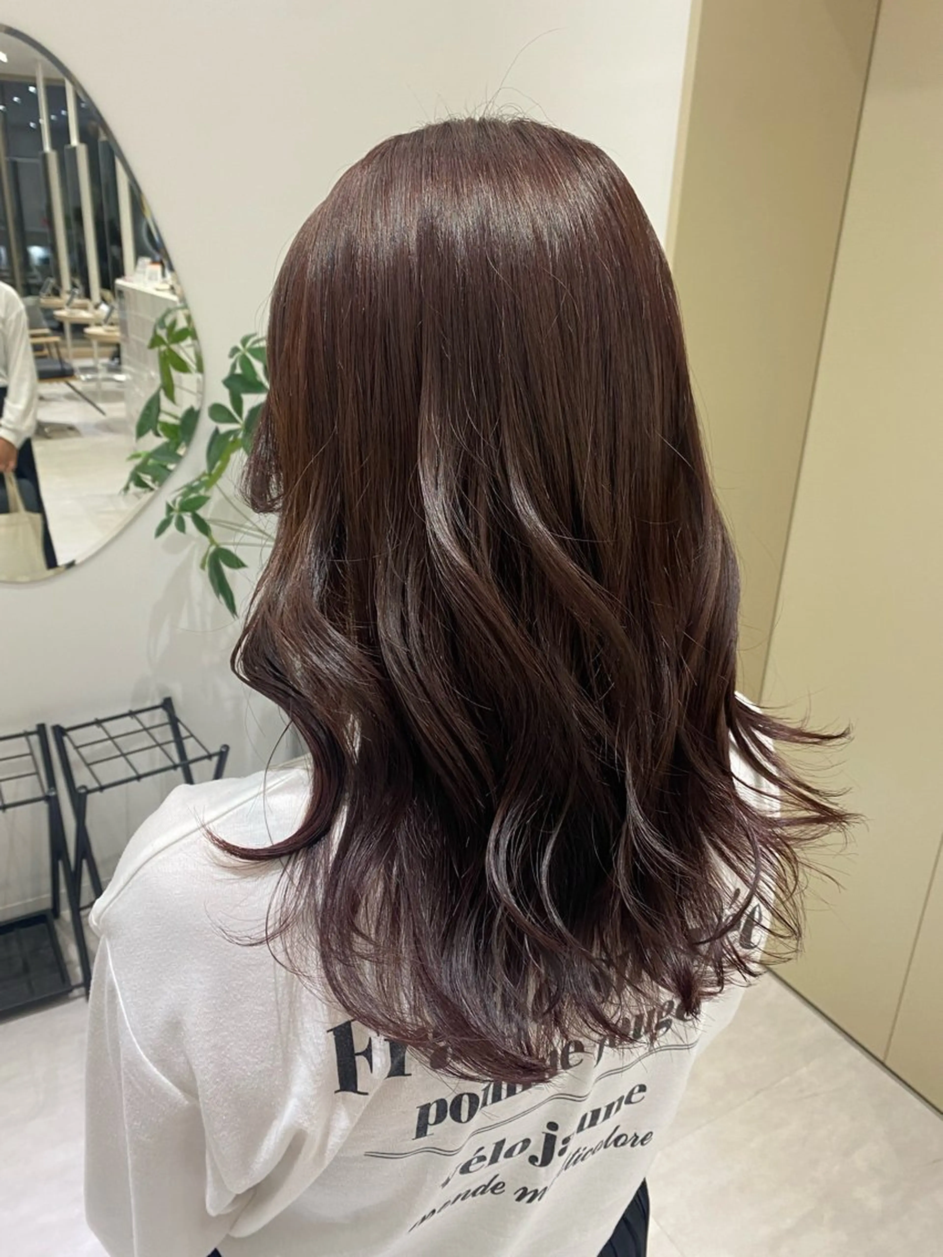 セミロング カラー ヘアアレンジ アッシュ アッシュブラック ベージュカラー 黒髪 ブルーカラー カット ヘアカラー トリートメント ヘアアレンジ♡博多 髪質改善/艶カラーのヘアスタイル