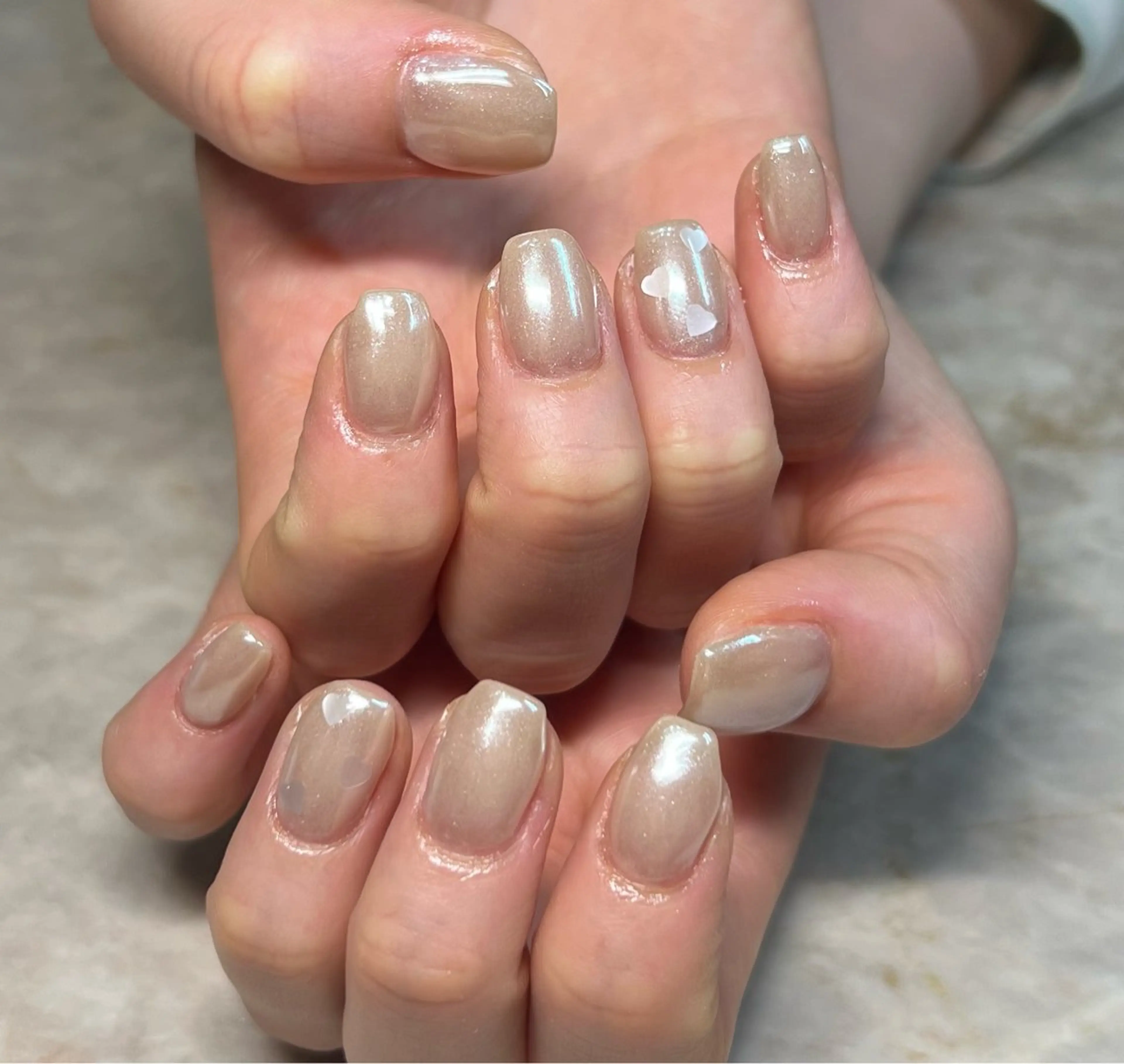 ネイル オーロラネイル ハンドネイル 鶴田୨ৎmaison de NALIのネイルデザイン