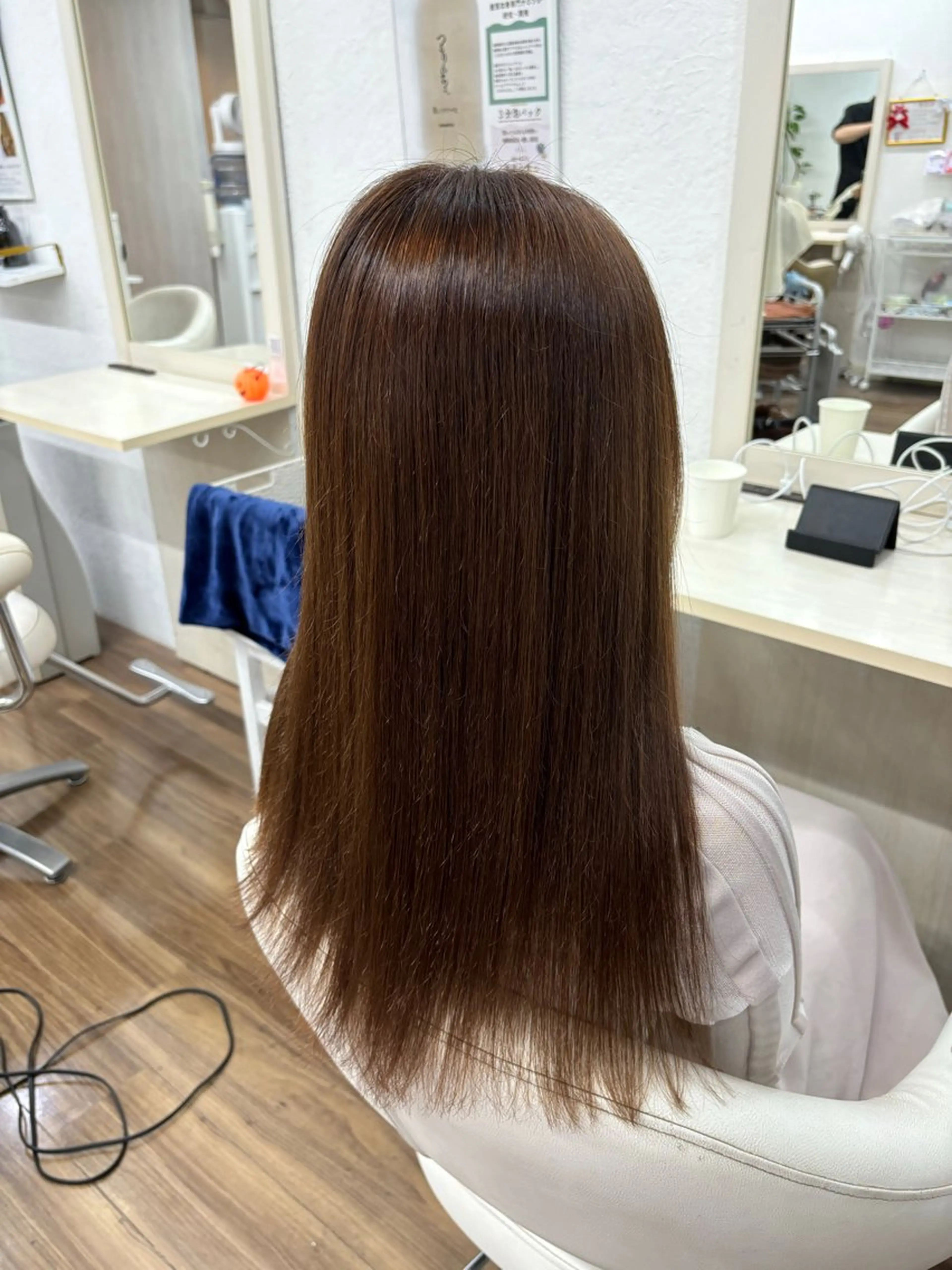 ロング カラー ブラウンカラー ラベンダーカラー ヘアカラー GLOSS 心斎橋 山上のヘアスタイル