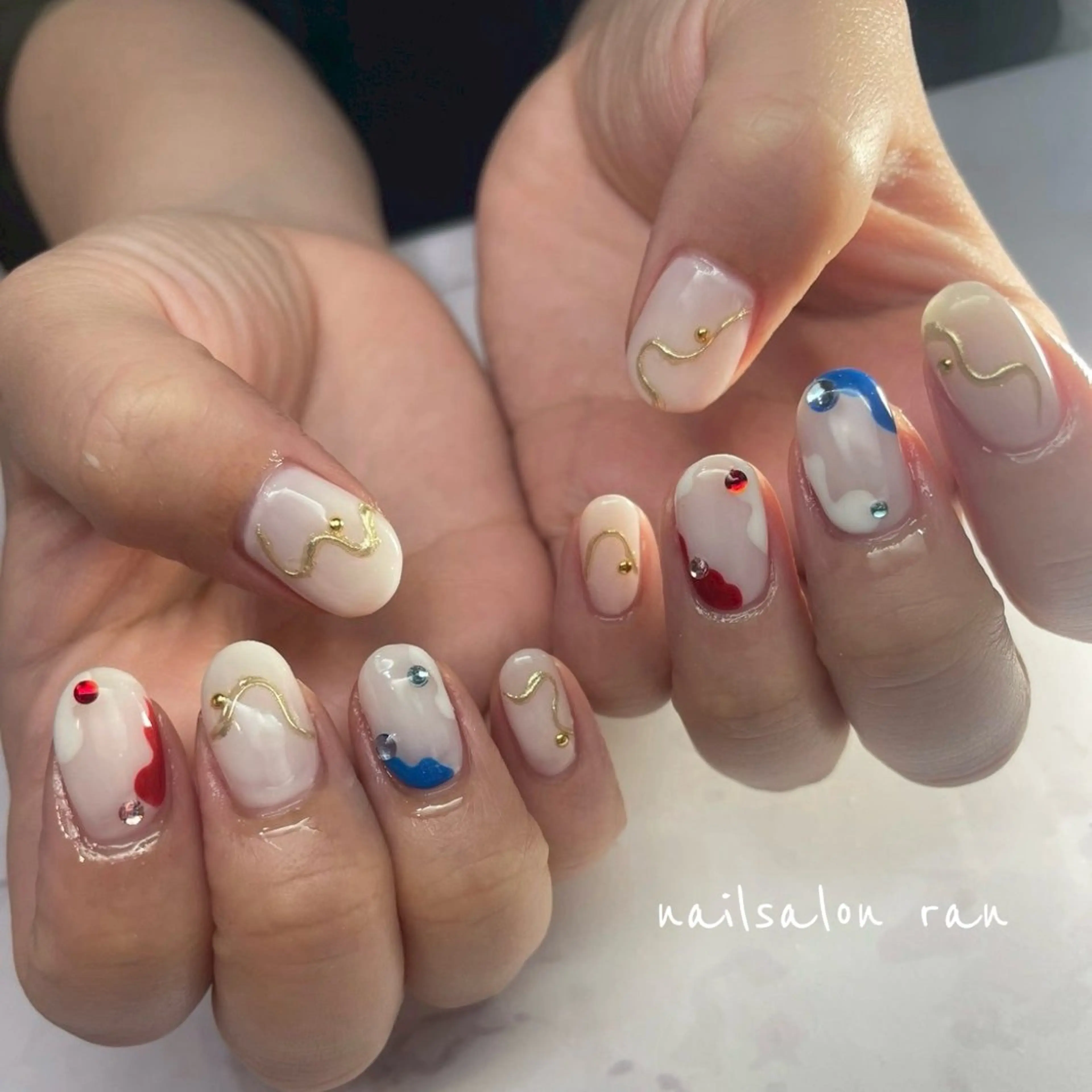 ネイル ハンドネイル ハンドケア nailsalon ranのネイルデザイン