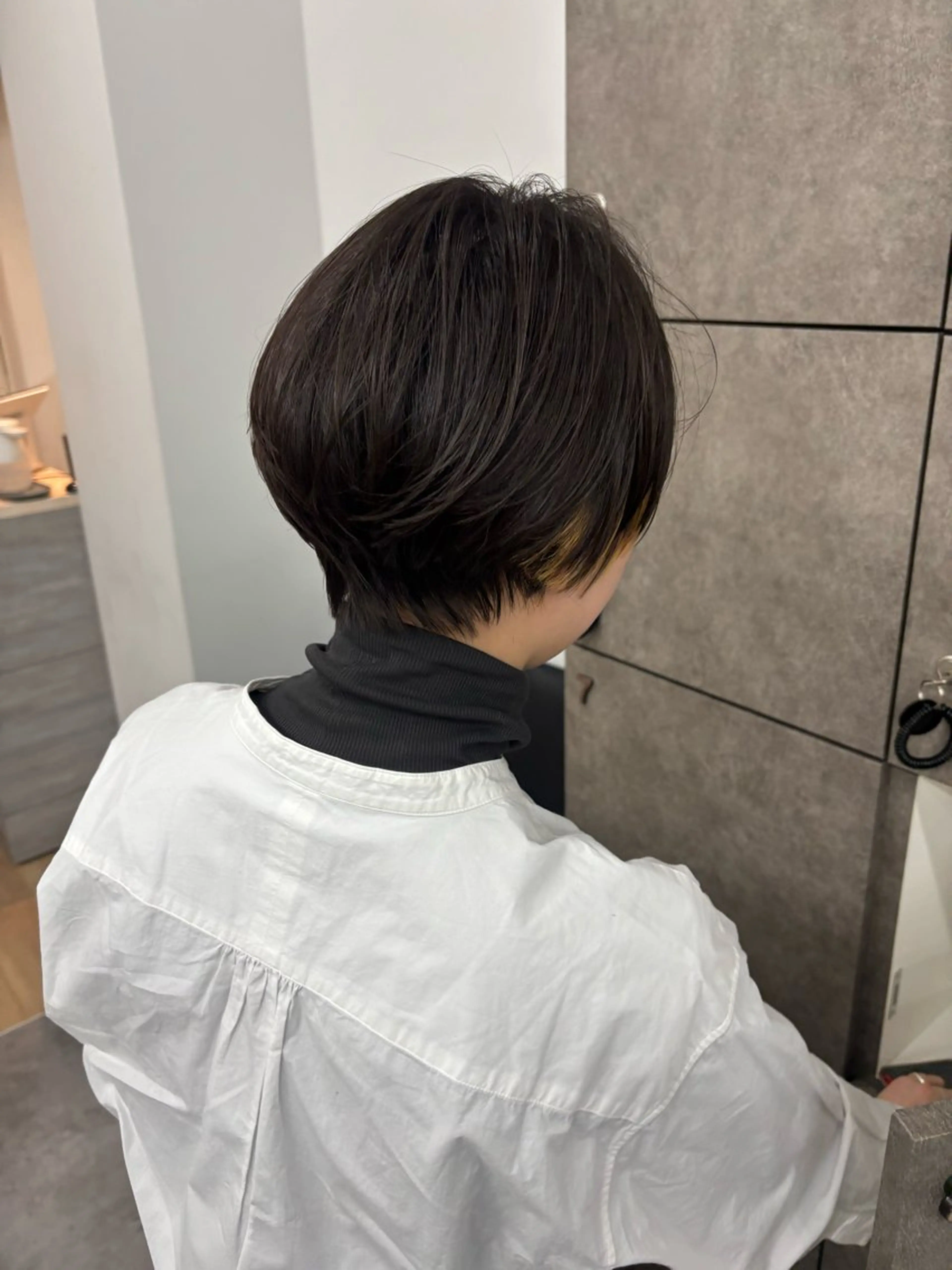 ショート カラー ヘアアレンジ マエダ アズミ🌱のヘアスタイル