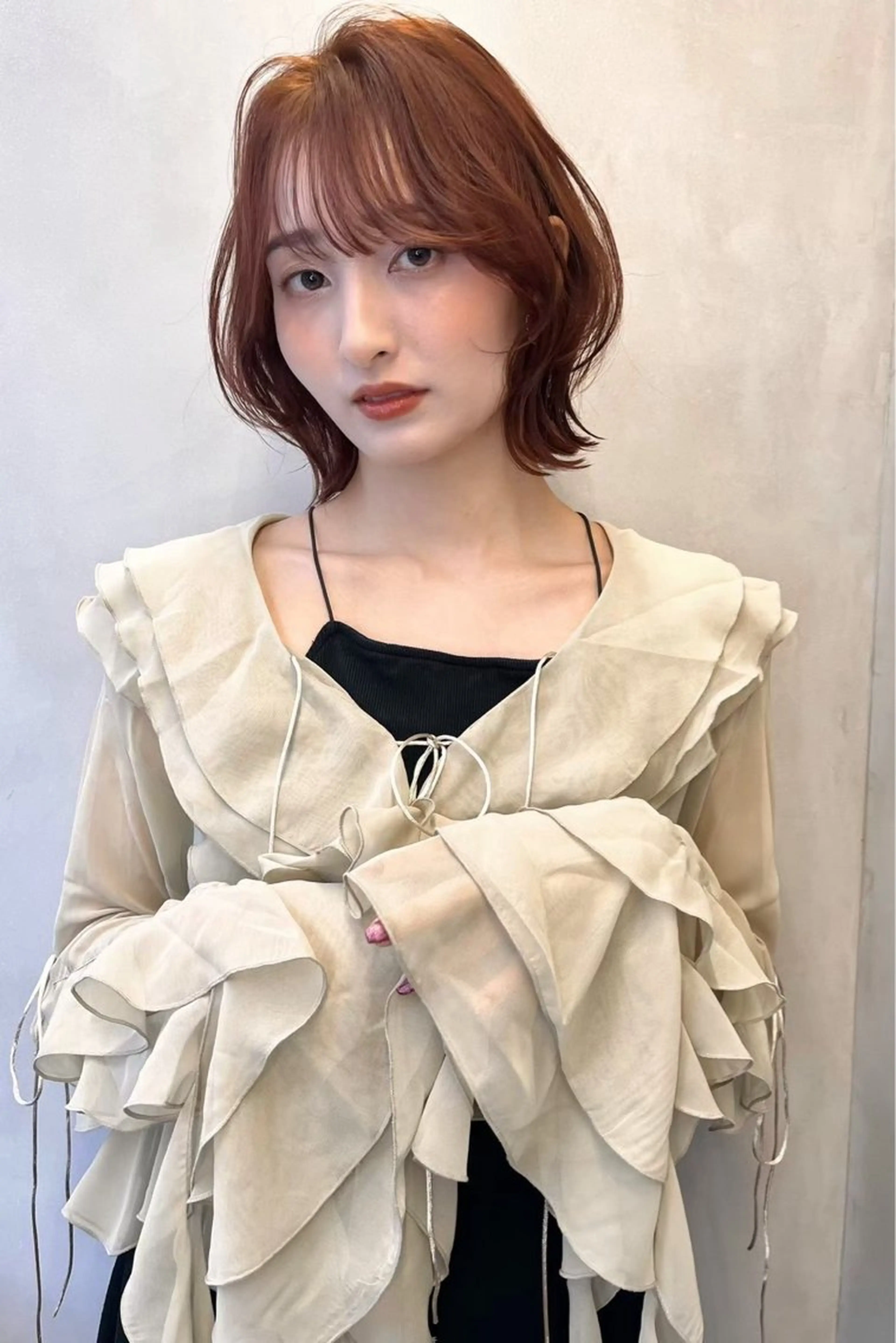 カラー 落合 歩夢のヘアスタイル