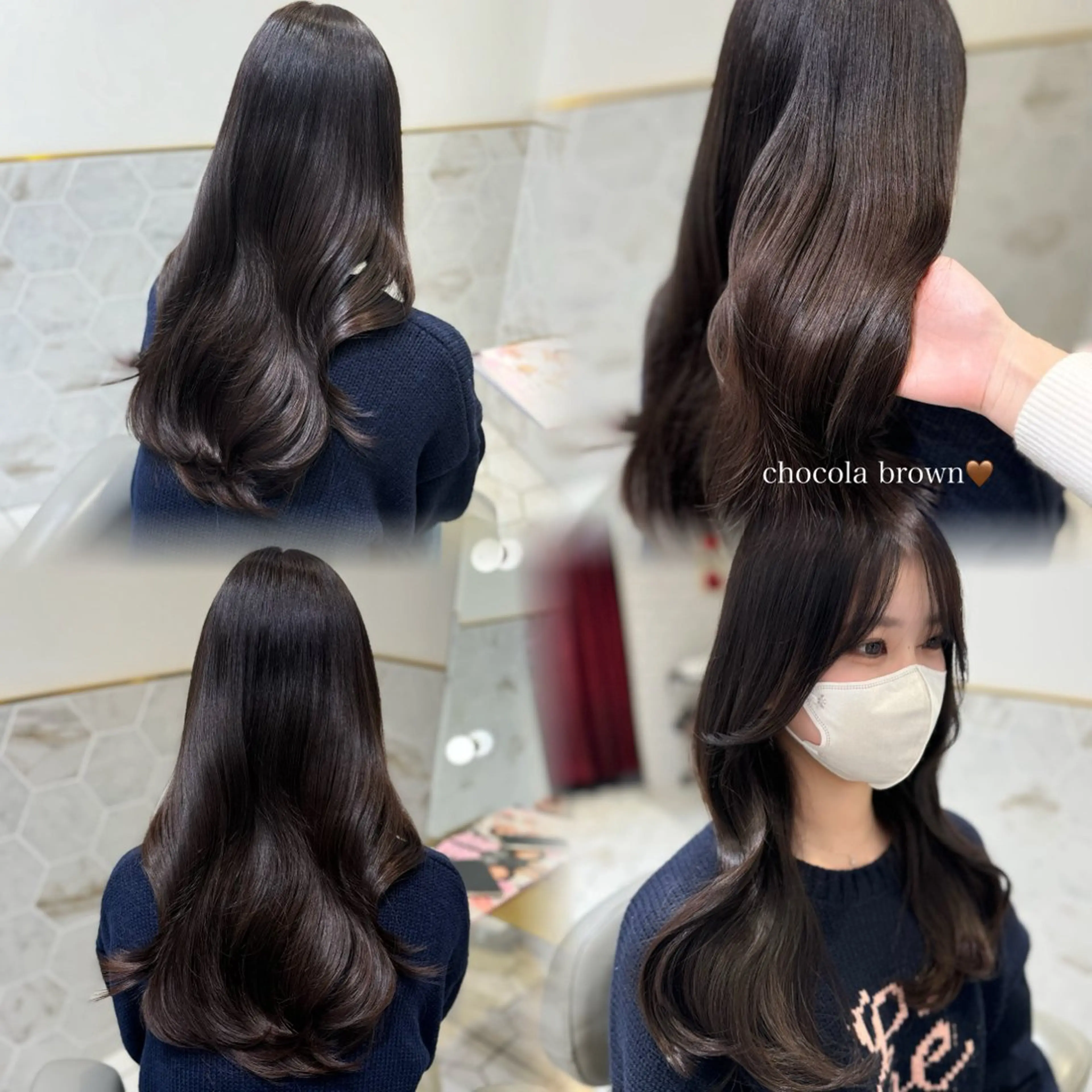 ロング カラー ヘアカラー costes 今井芽依のヘアスタイル