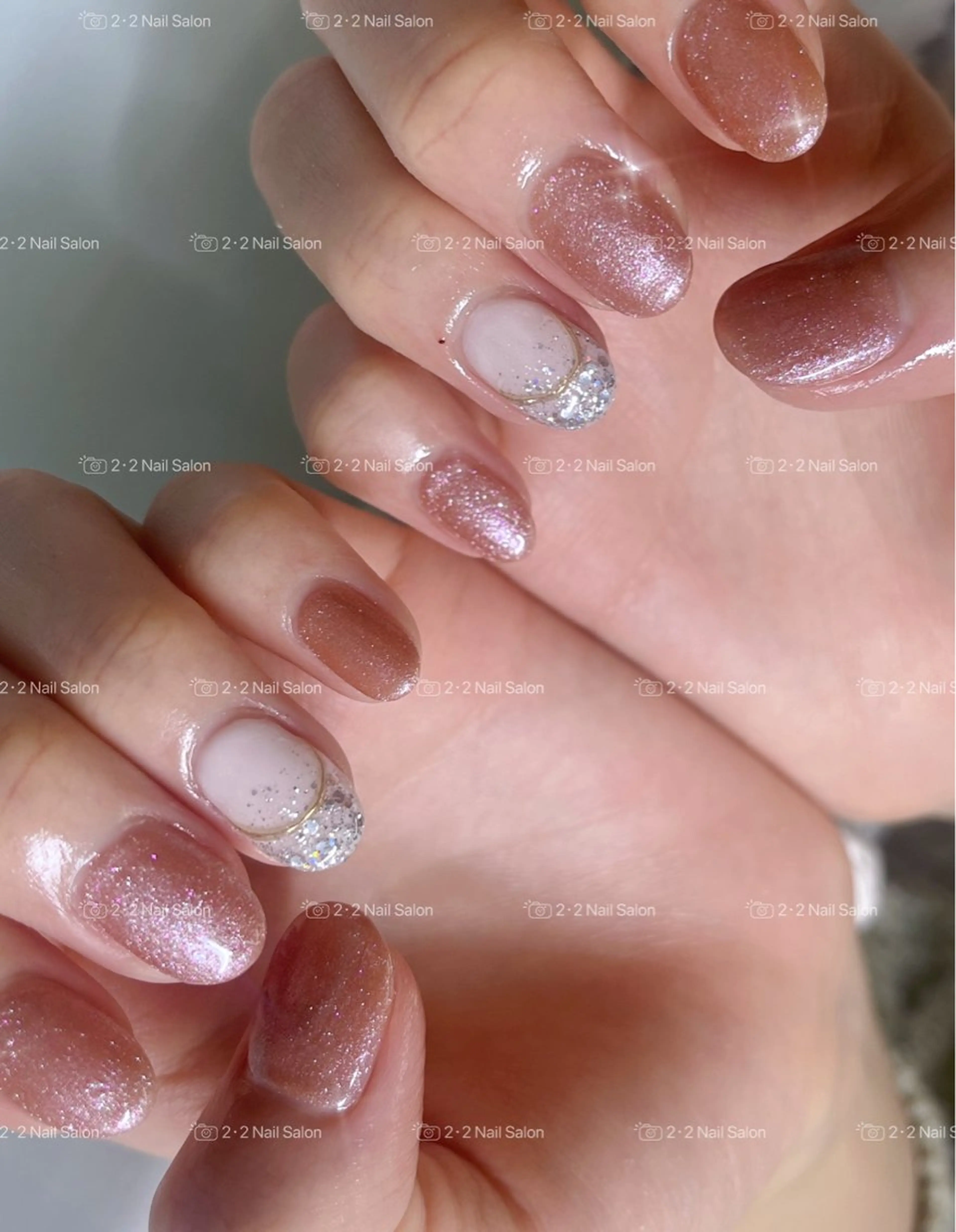ネイル ハンドネイル 🦋y y Nail 🤍のネイルデザイン