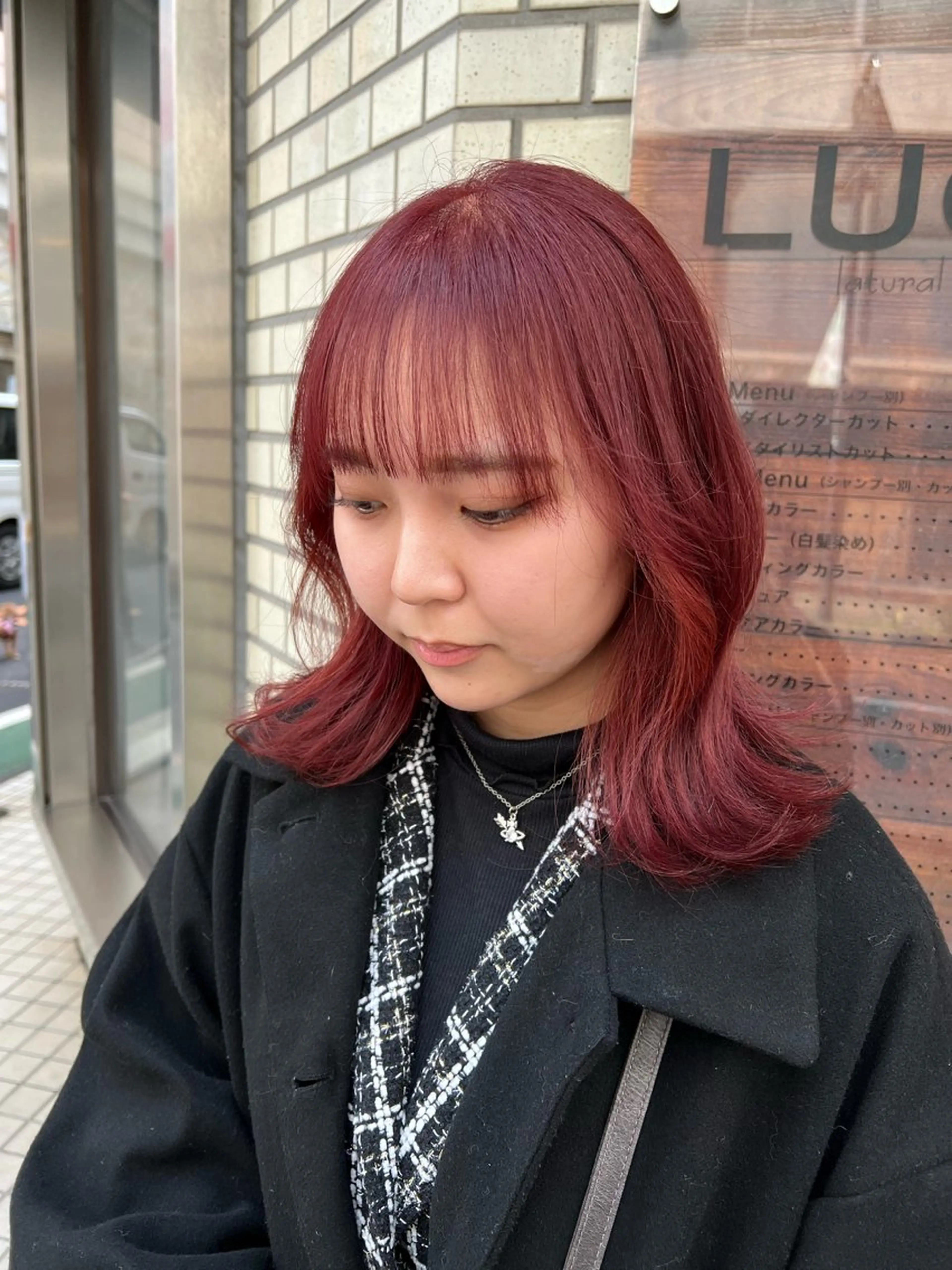 ミディアム カラー ヘアカラー トリートメント 🌞レイヤー×カラー 前川那津美🌞のヘアスタイル
