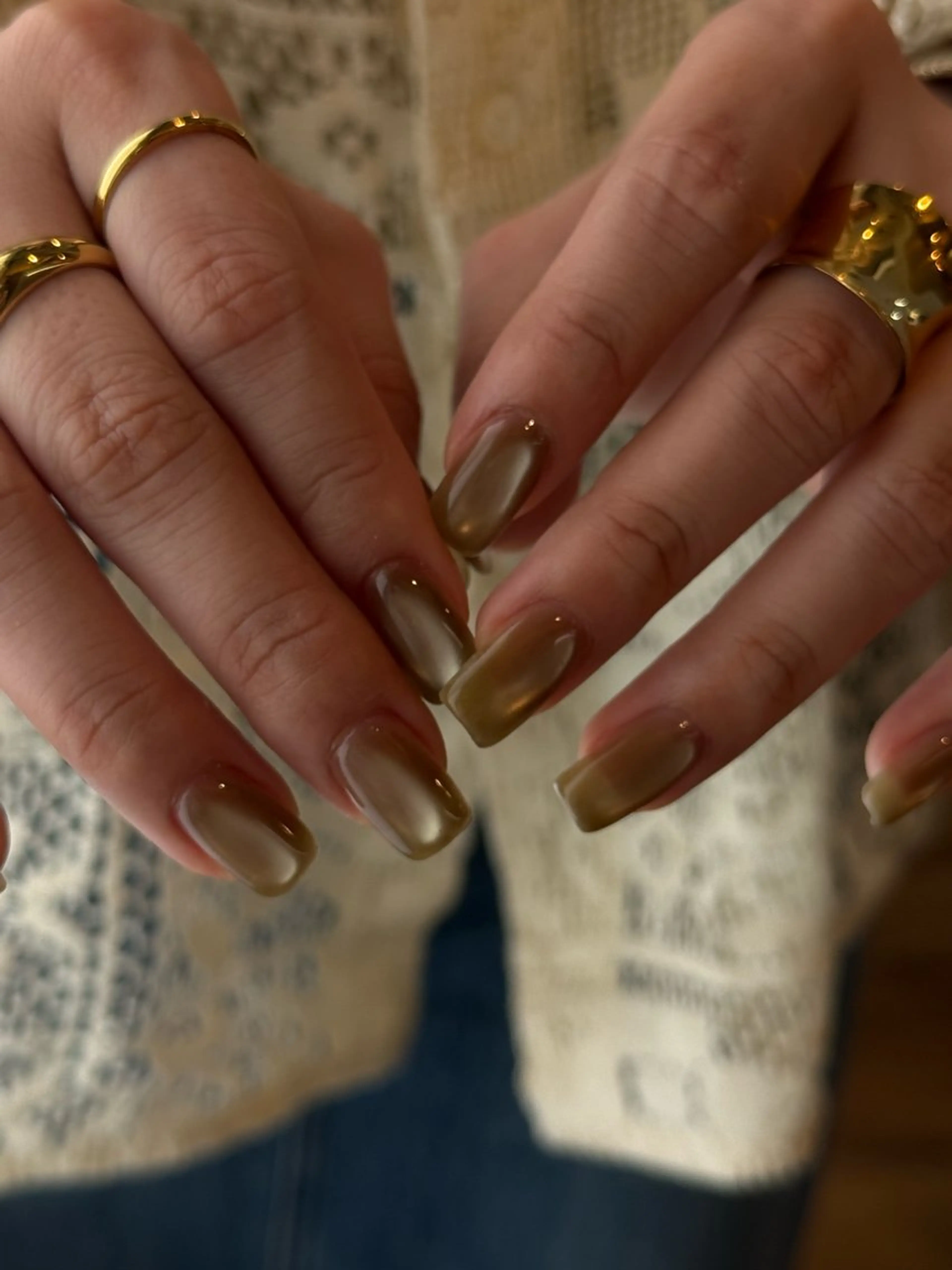ネイル 氷ネイル・うるうるネイル マグネットネイル ニュアンスネイル オフィスネイル ワンカラーネイル ハンドネイル filonnail /　kotoneのネイルデザイン