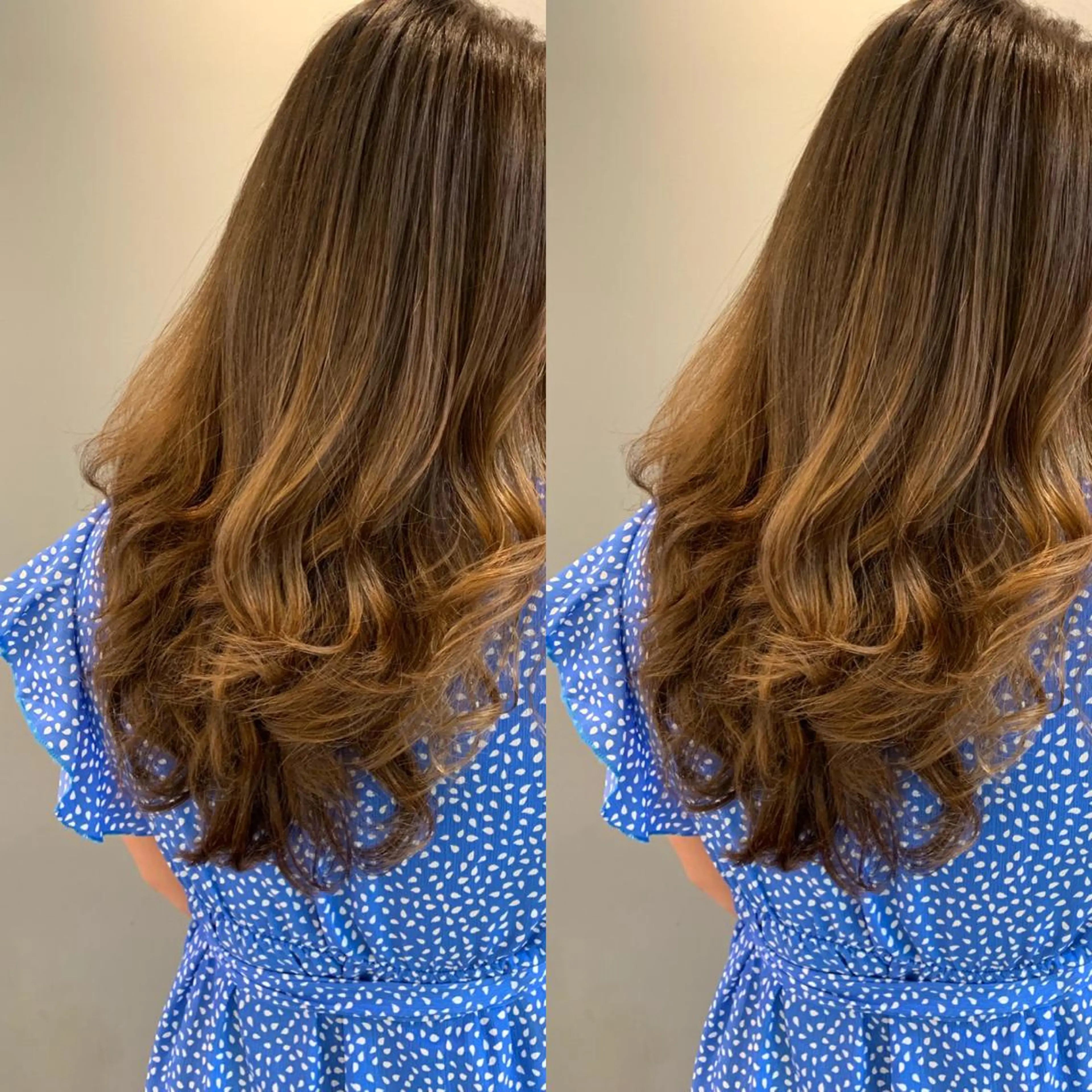 セミロング ハイライト レイヤーカット WHALE hair salon所属・WHALE hair salonのヘアスタイル