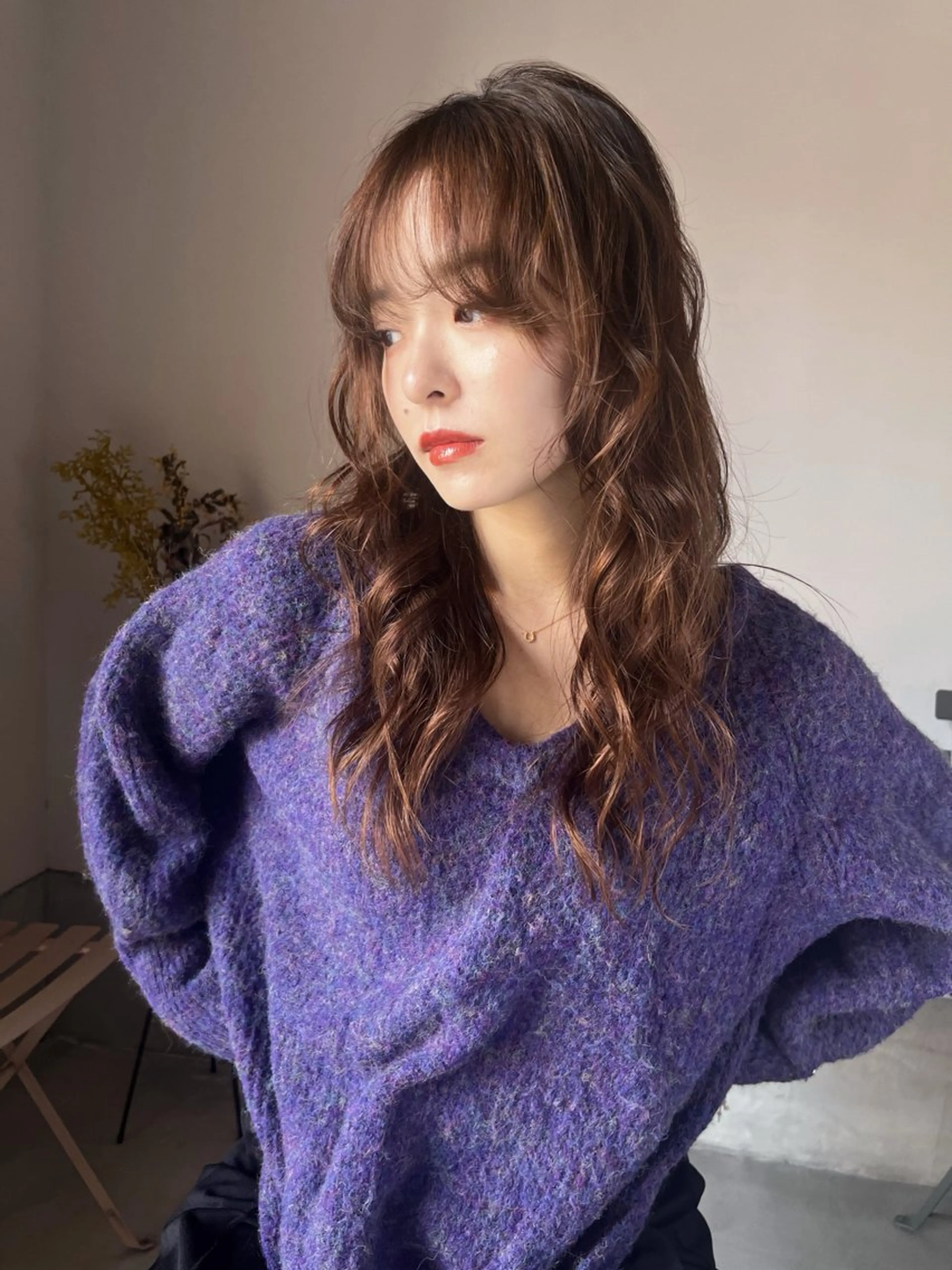 セミロング パーマ セミロングパーマ ボブ レイヤーカット MINX The pass所属・透明感ケアカラー/ レイヤー/ryokaのヘアスタイル