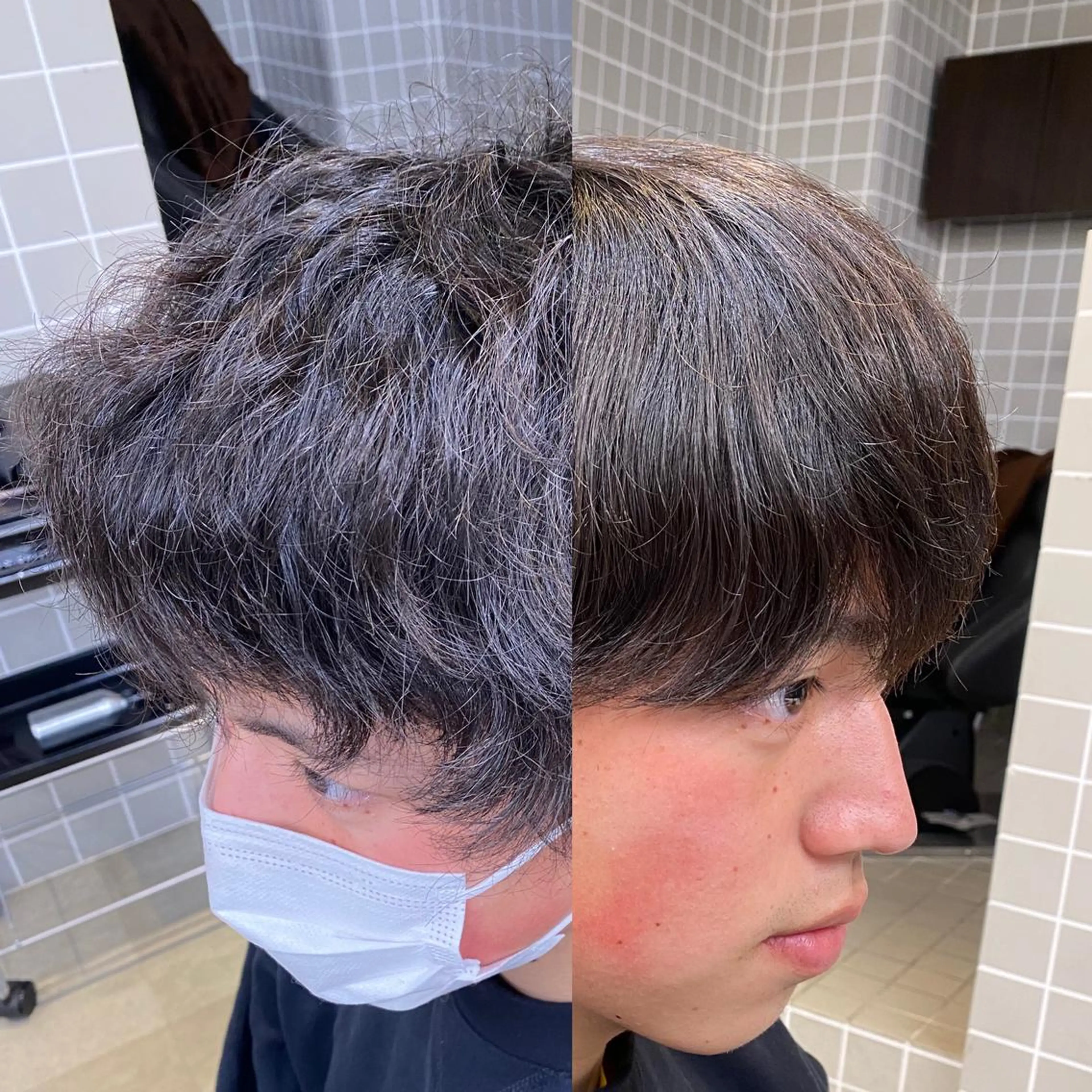 クセが気になるけどマッシュしてみたい方！人生変えます！ストレートパーマ【縮毛矯正】の写真