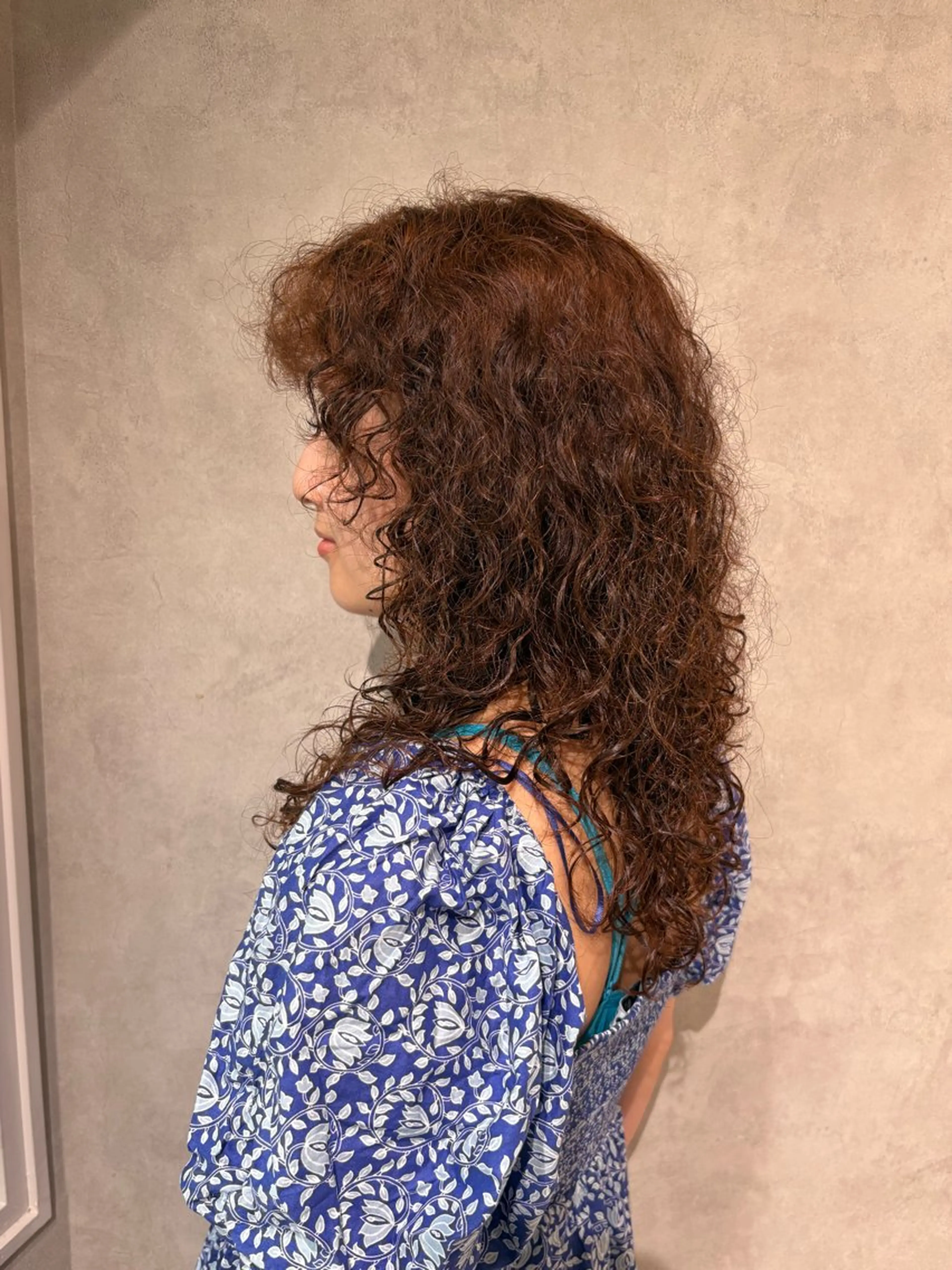 セミロング ヘアカラー トリートメント mao 暖色 海外風カラー🌿❤️のヘアスタイル