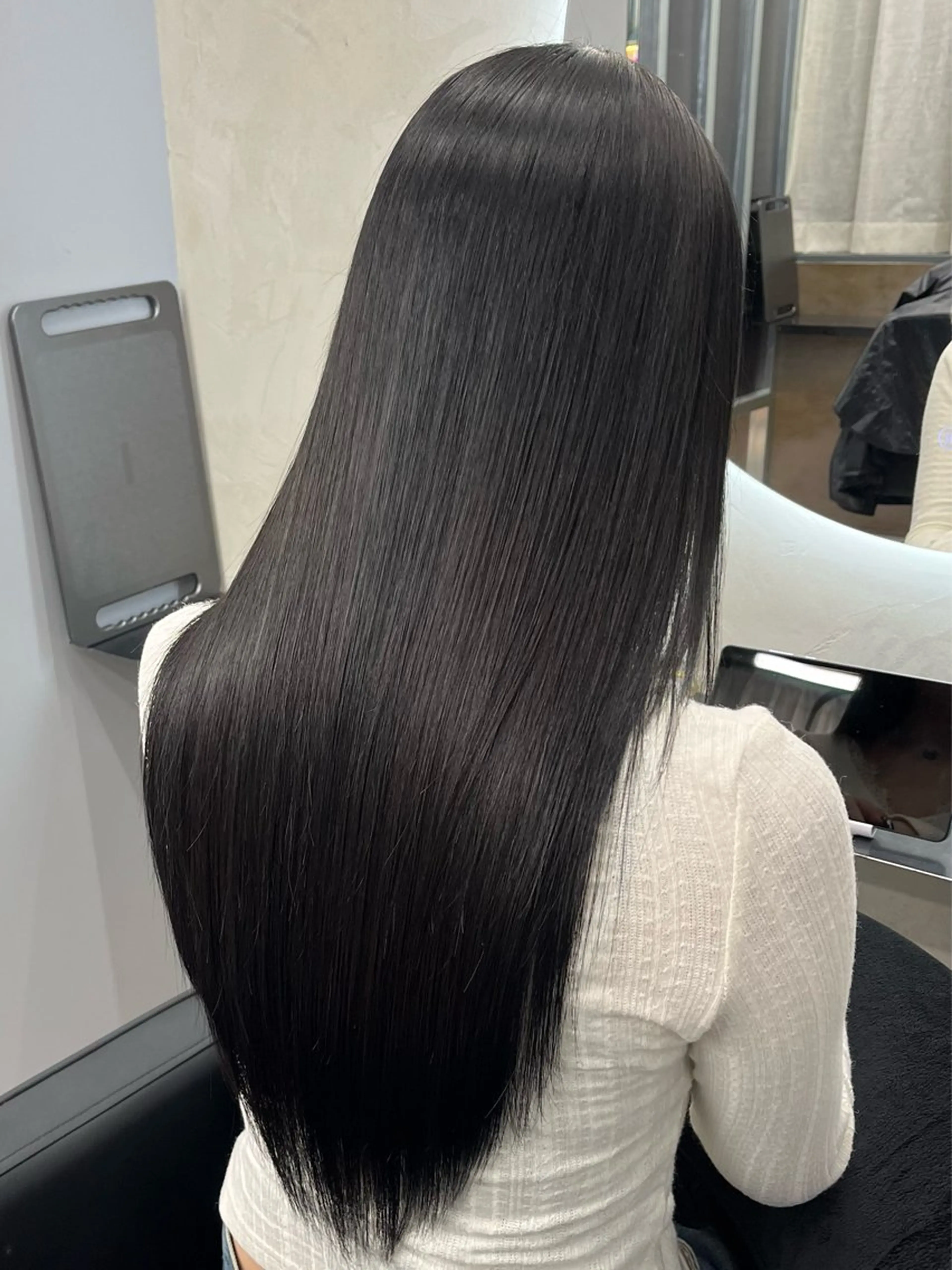 ロング カラー カット 縮毛矯正 トリートメント レイヤー/髪質改善 SAKIのヘアスタイル