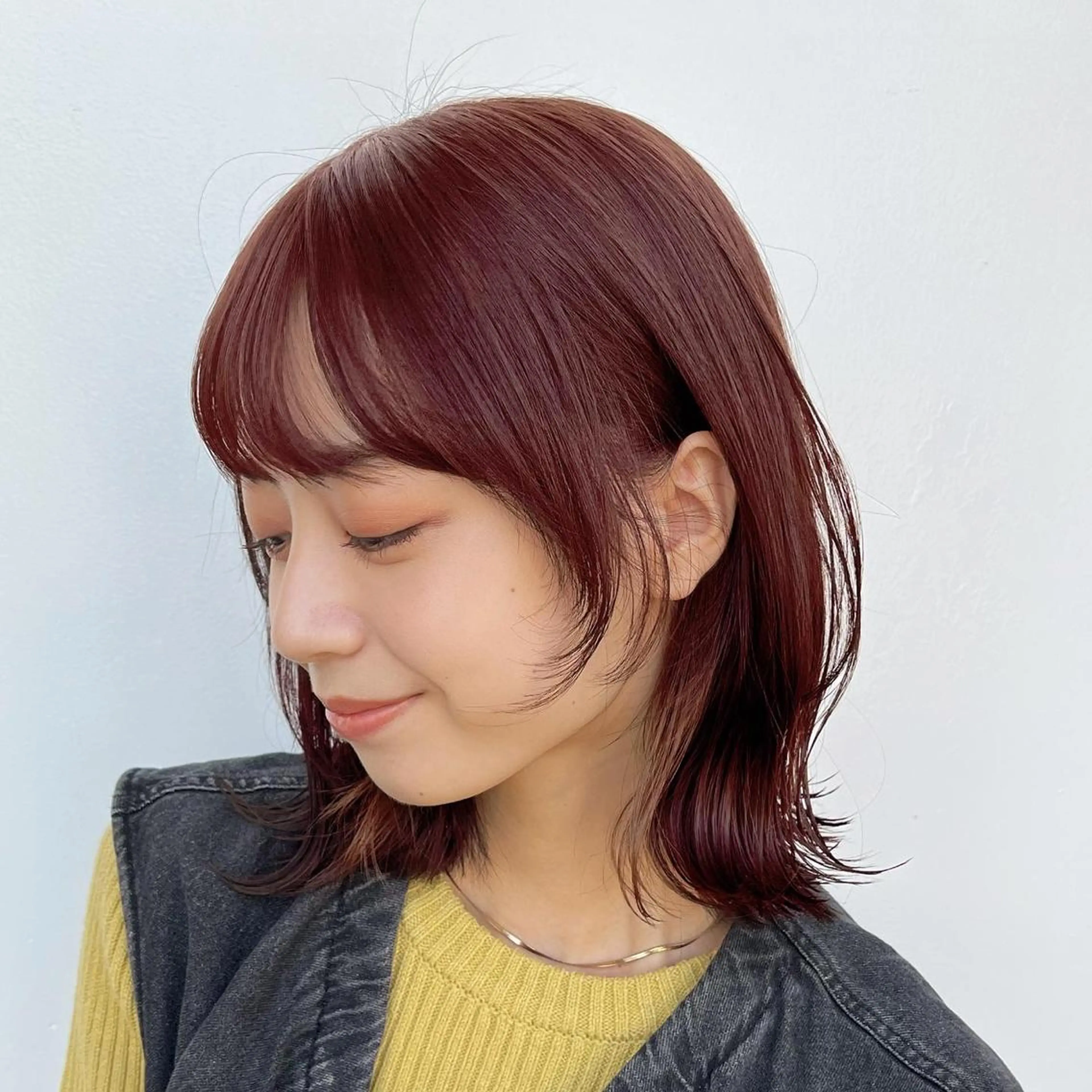 ミディアム カラー ベージュカラー ブリーチ ブラウンカラー 透明感カラー ダブルカラー ヘアカラー トリートメント 🌱ボブ/レイヤー/ ベージュ/あやみ✨のヘアスタイル