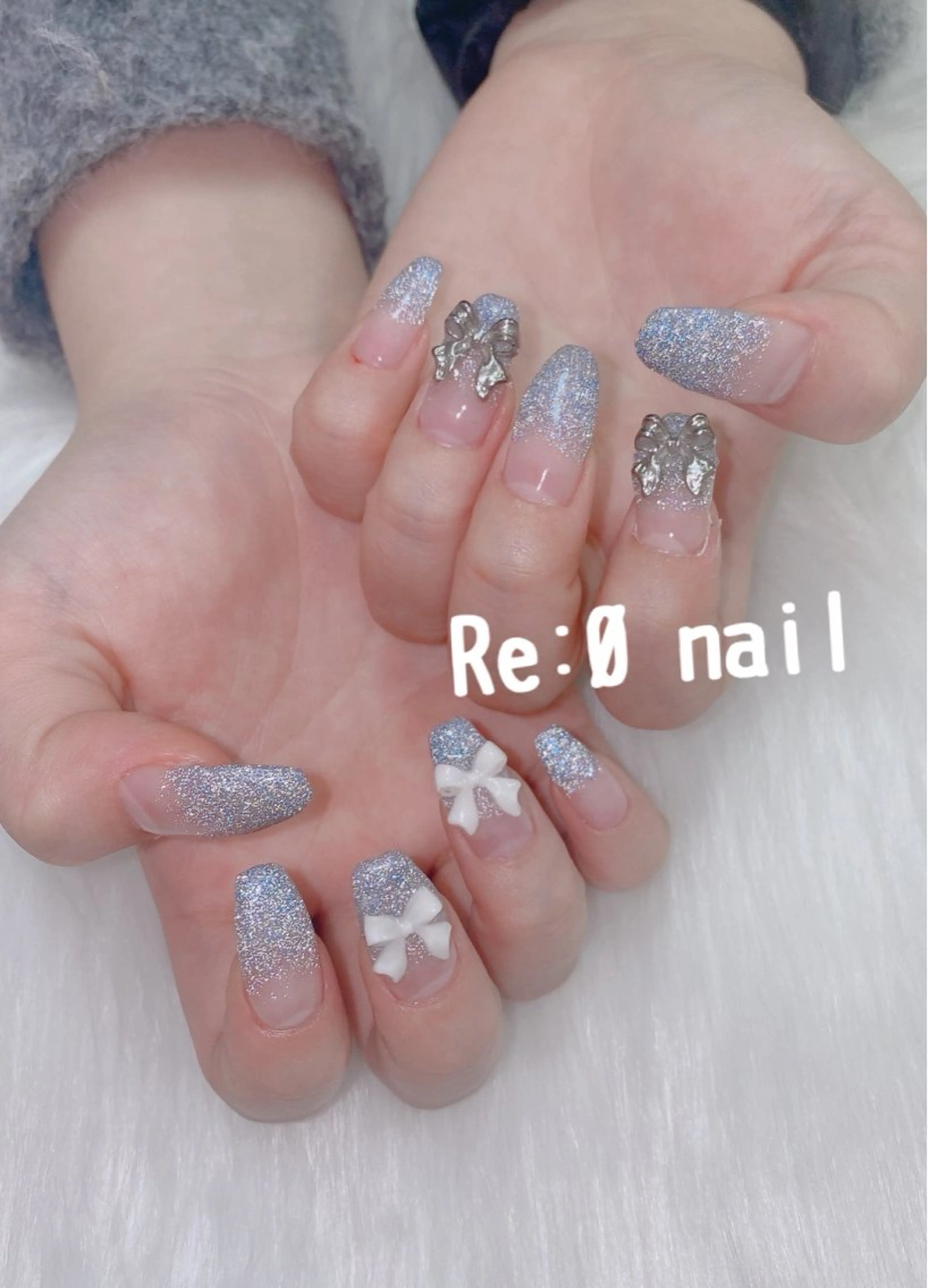 ネイル フラッシュネイル ハンドネイル Re:Ø nail 🩵TSUJIのネイルデザイン