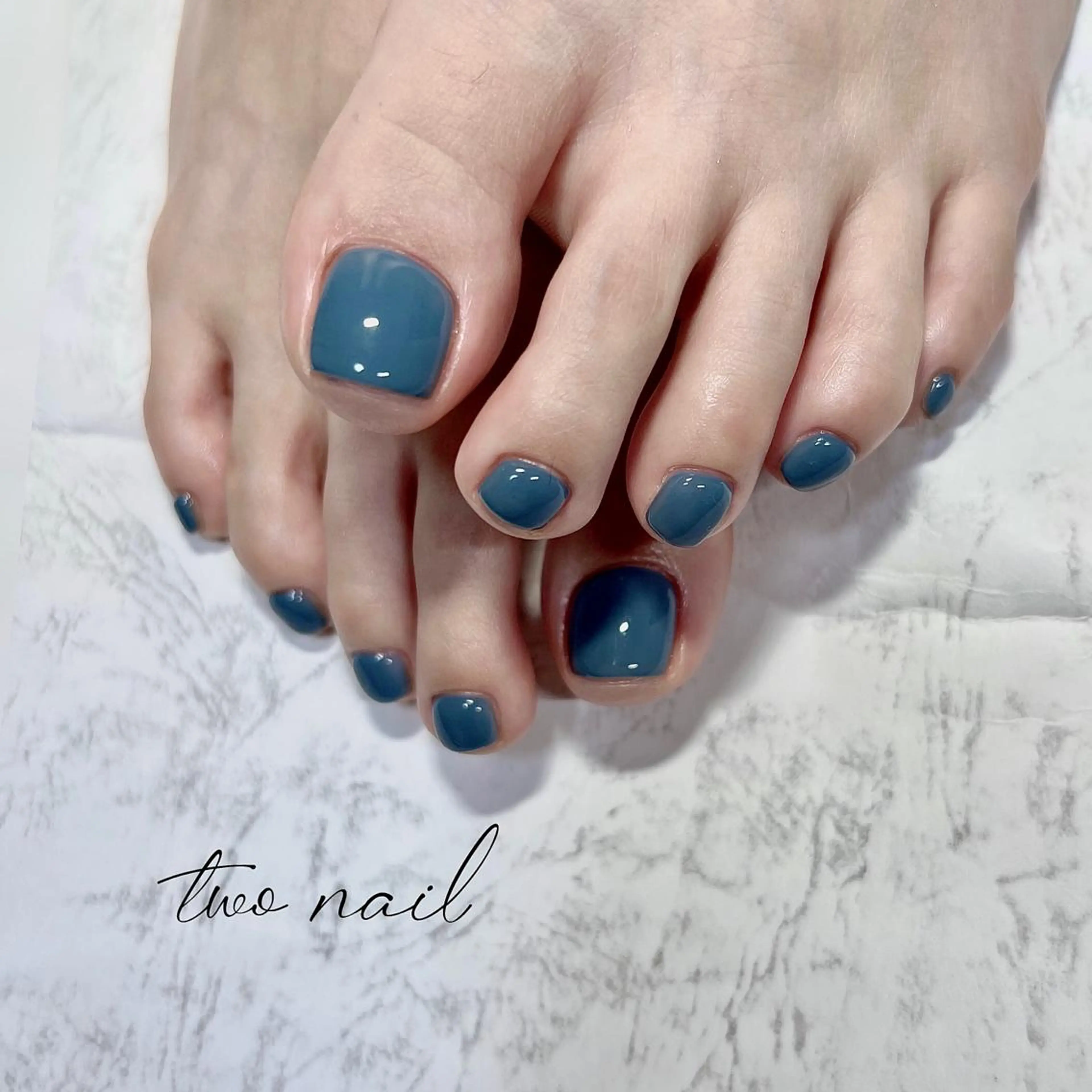 ネイル アートネイル フットネイル ハート ニュアンスネイル ホワイト フットネイル two nailのネイルデザイン