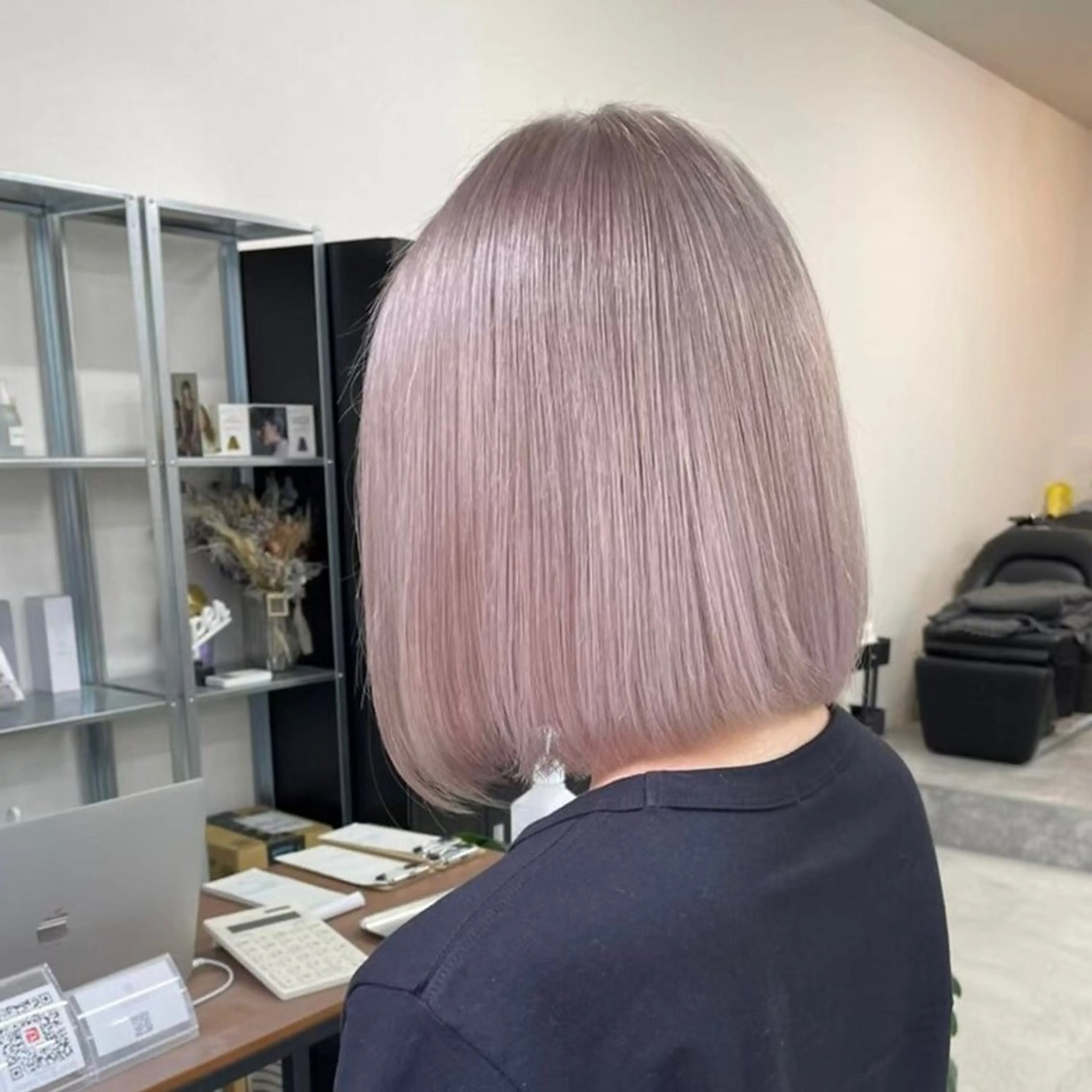 ショート 韓国風カラー ボブ 外国人風カラー ハイライト 髪質改善 メンズカット✂️ ¥2,200〜*土田のヘアスタイル