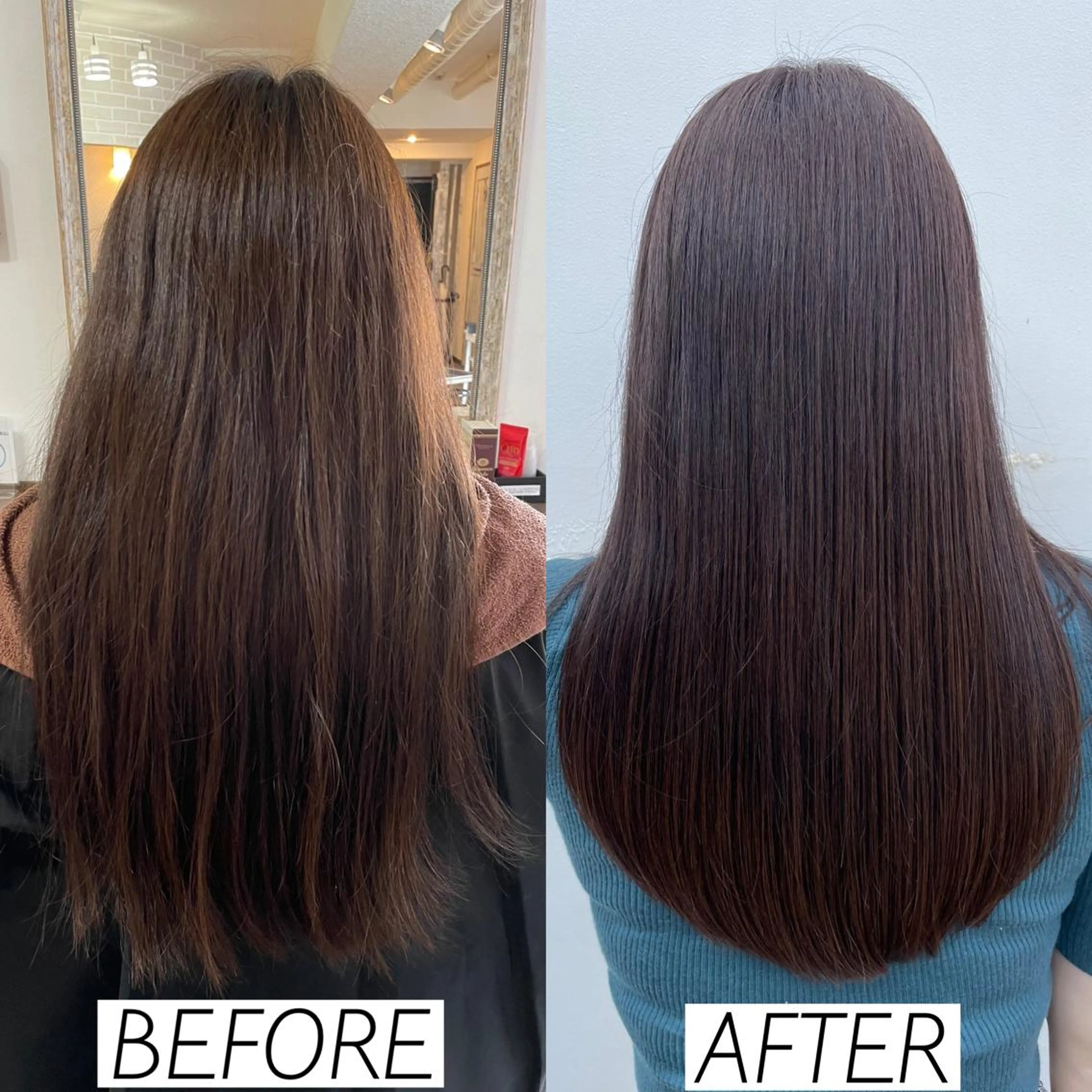 セミロング カラー ブルーカラー トリートメント 森田 一平のヘアスタイル