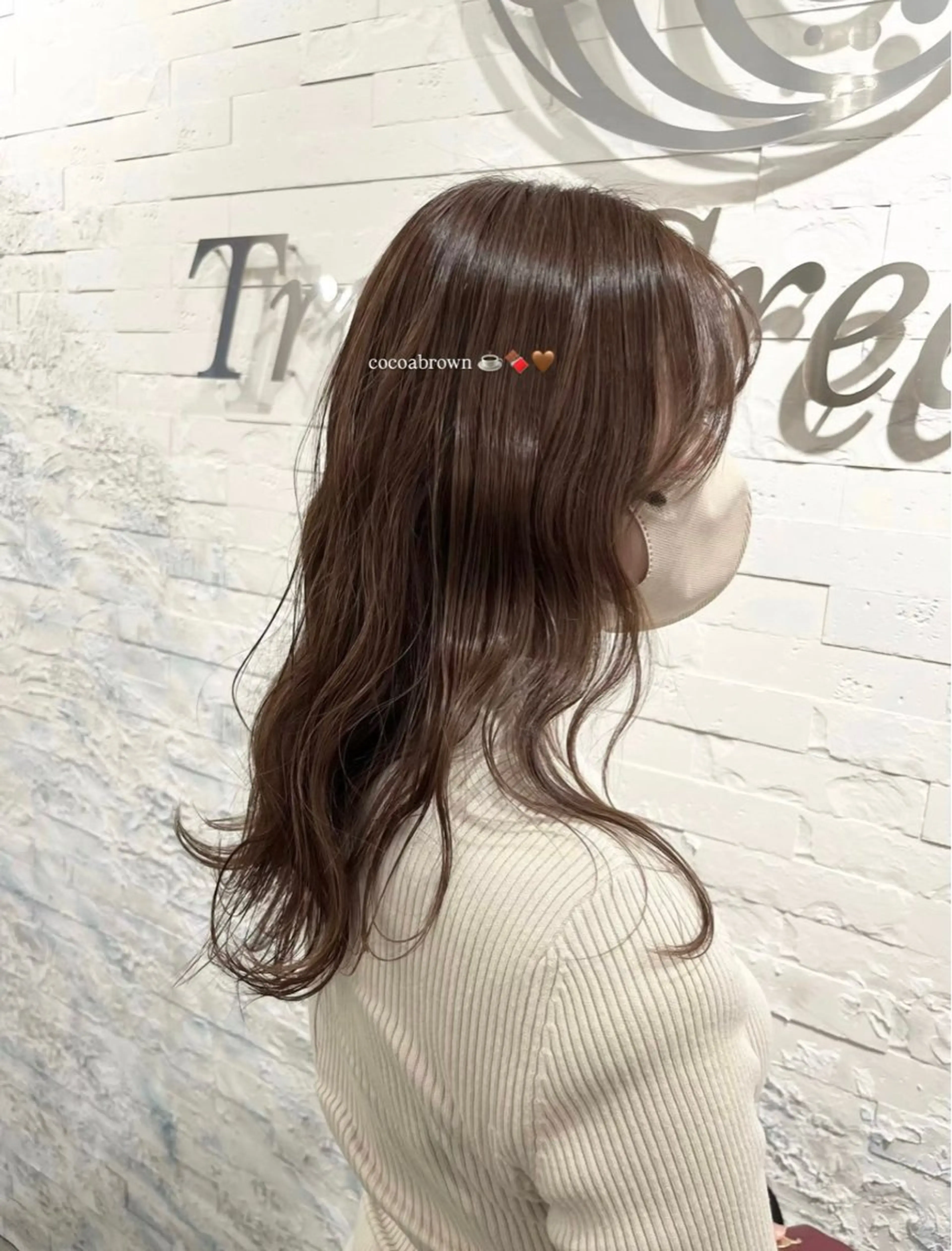 セミロング カラー 透明感カラー🪼🩵 𝐑𝐢𝐧のヘアスタイル