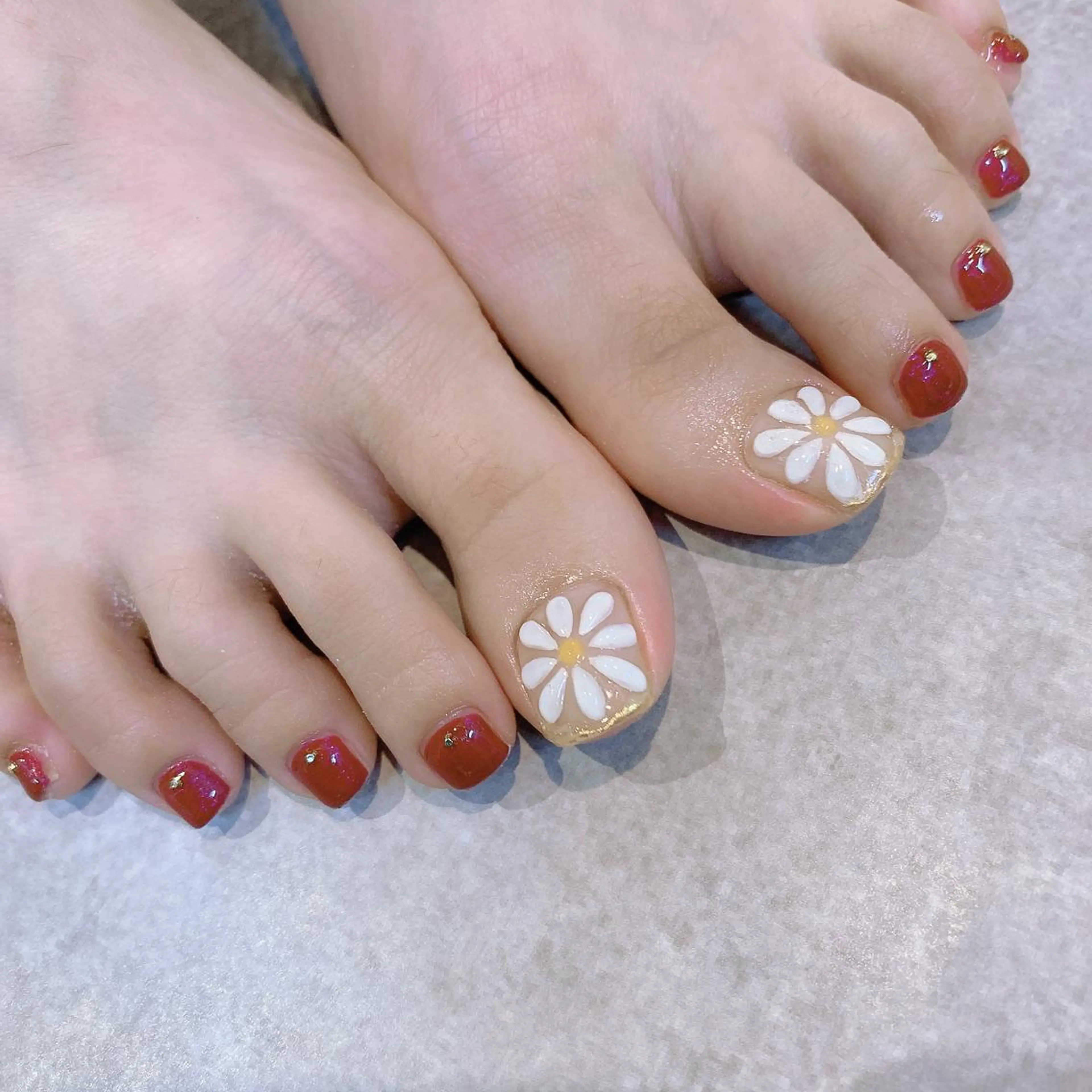 ネイル アートネイル フットネイル 持ち込み スカルプネイル シンプルネイル Adite nailのネイルデザイン