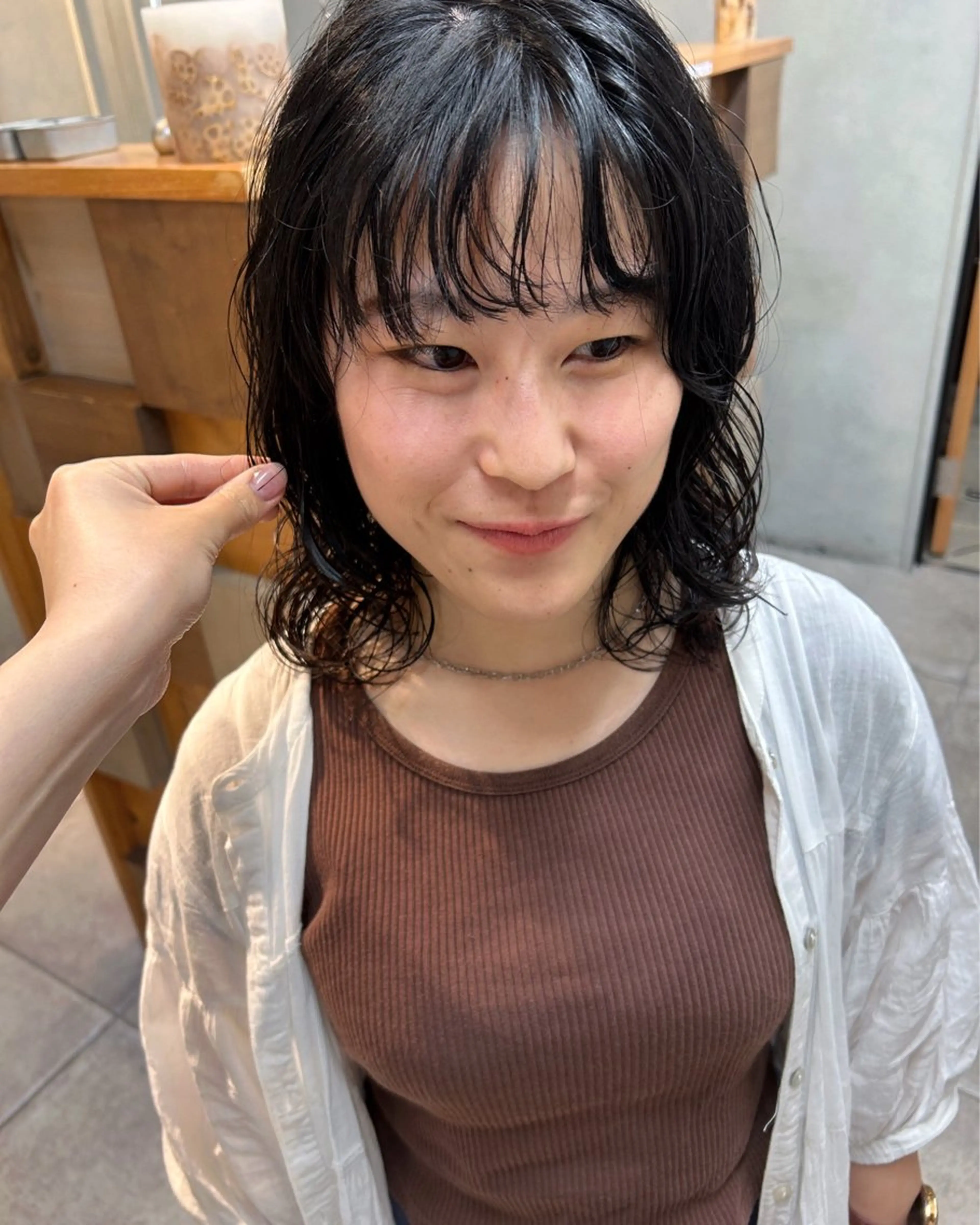 パーマ rena ✶伏見/顔周りカットのヘアスタイル