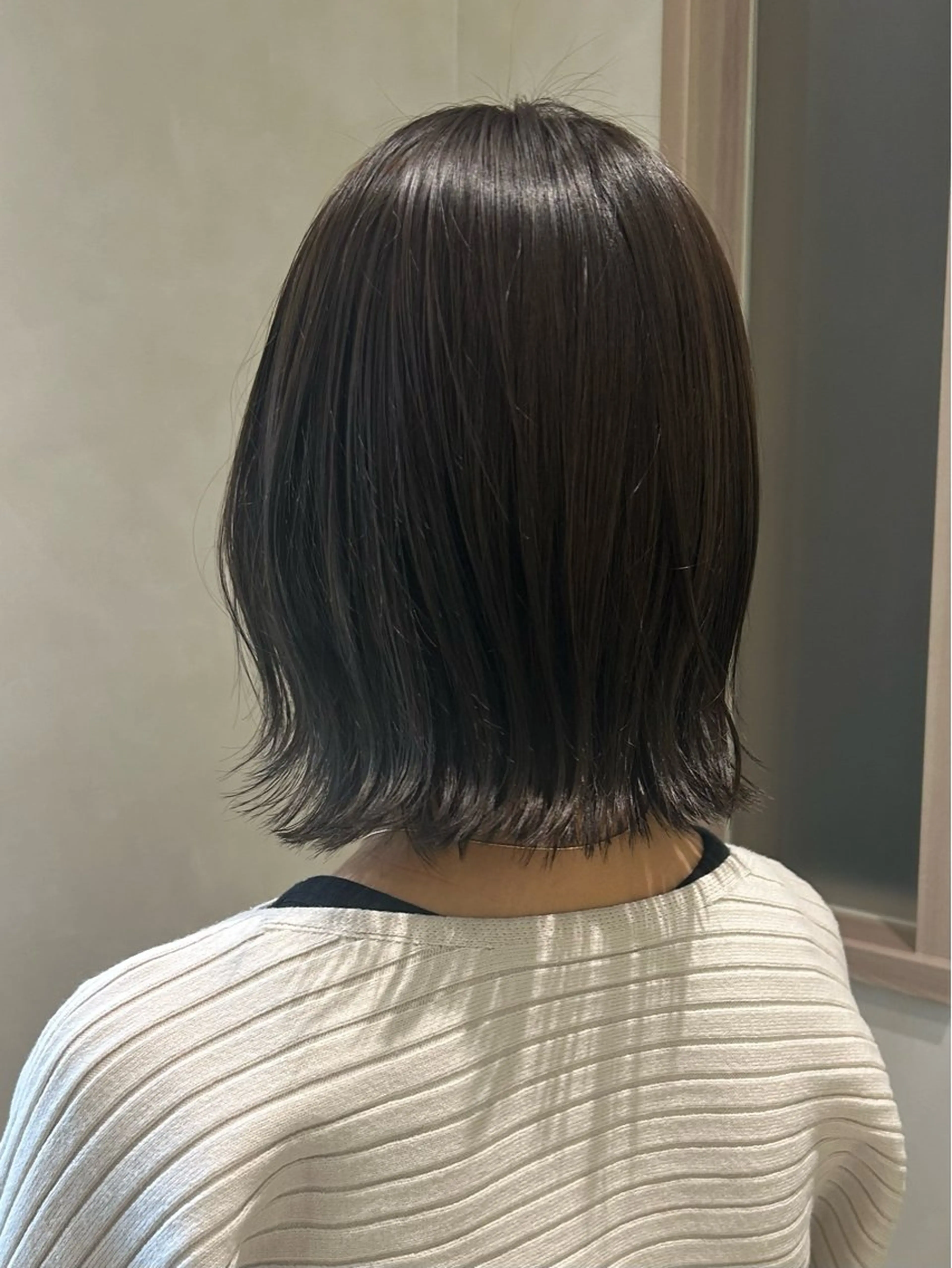 ミディアム ボブレイヤー ボブ レイヤーカット カット ヘアカラー トリートメント ナチュラル🪴抜け感 🫧sonokoのヘアスタイル