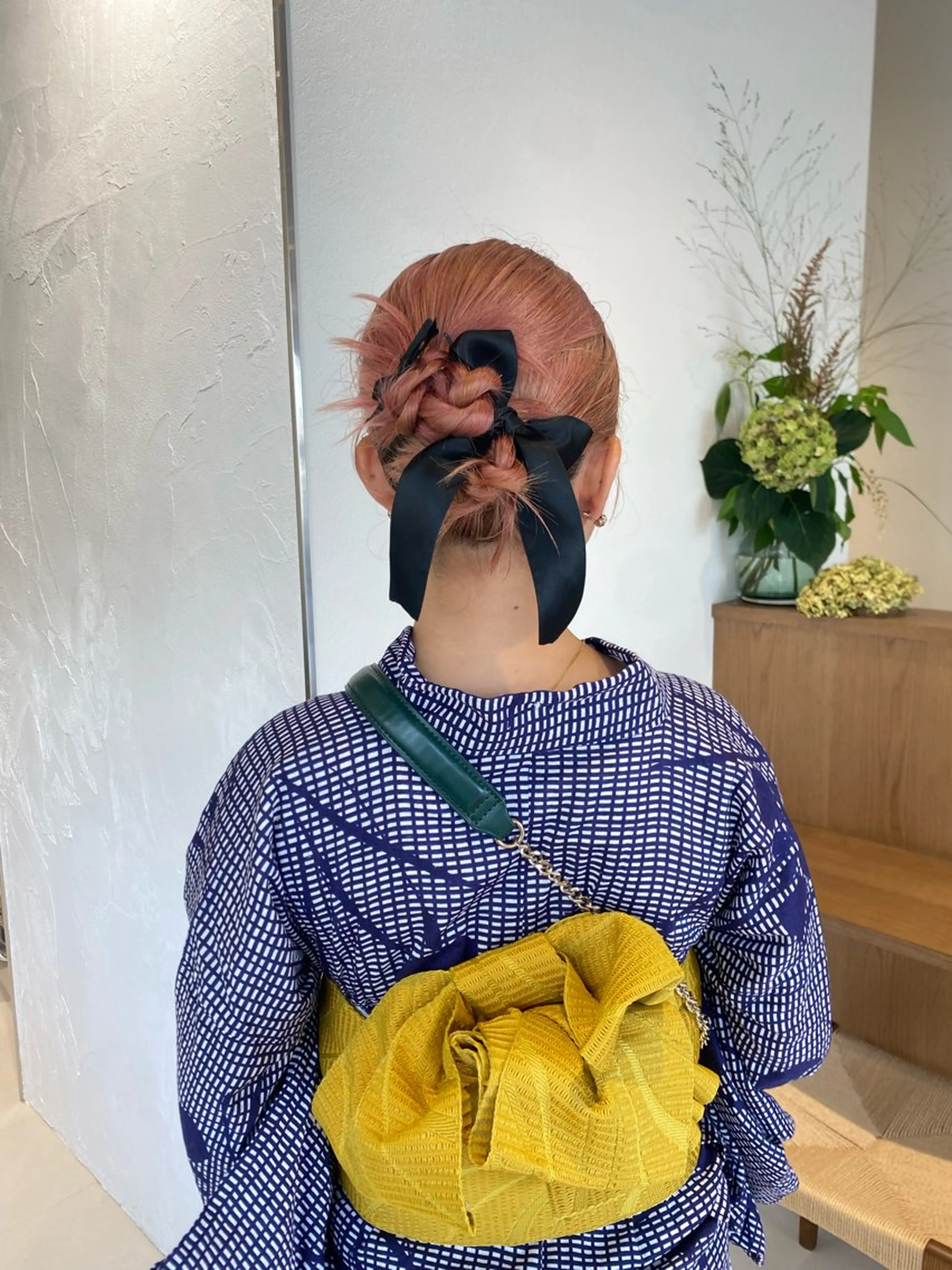 ミディアム ヘアアレンジ 暖色カラー /ヘアアレンジ/花鈴のヘアスタイル