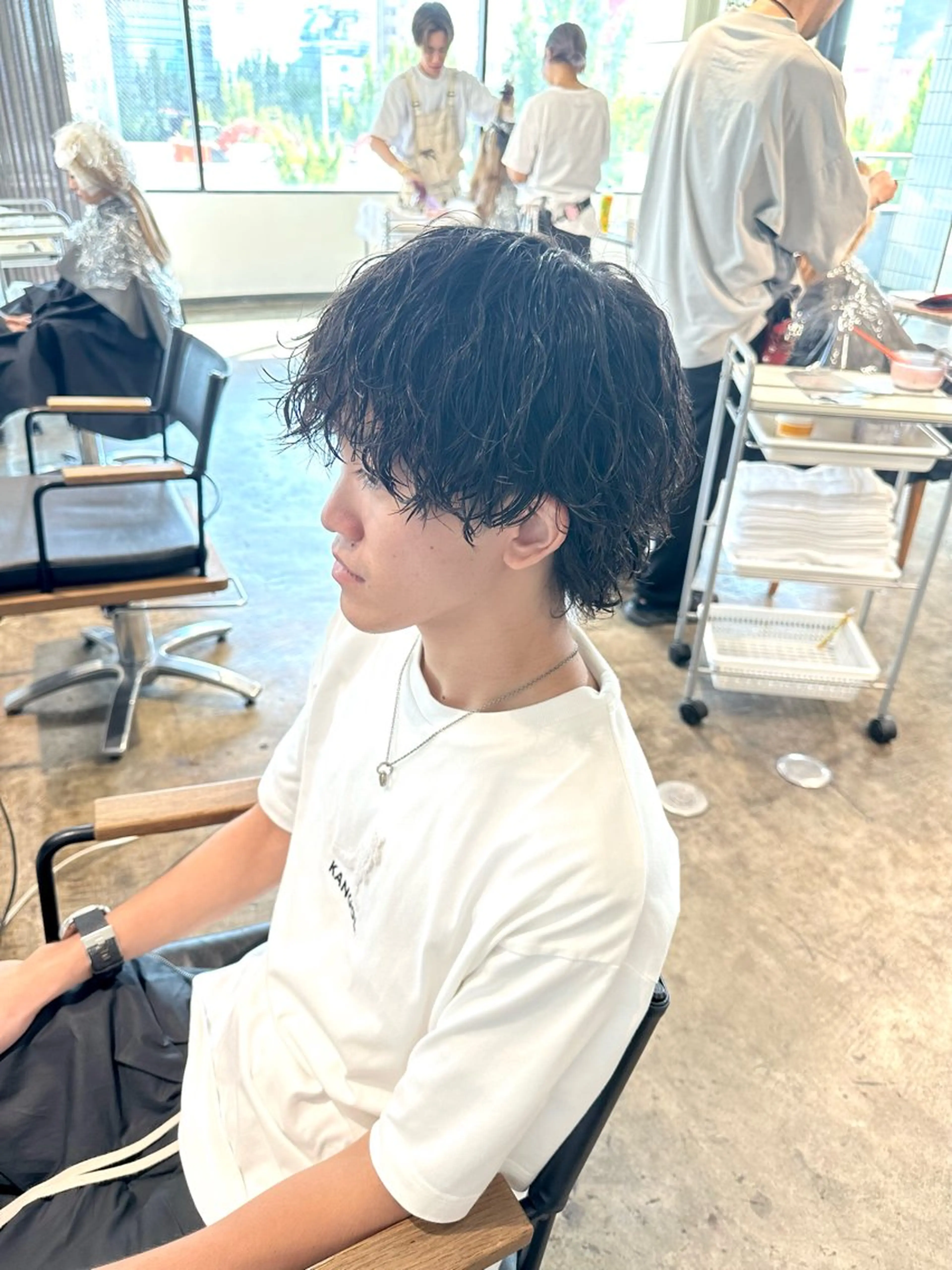 メンズ マッシュ メンズパーマ 波巻きパーマ 骨格補正施術/メンズ 専門美容師/YUYAのヘアスタイル