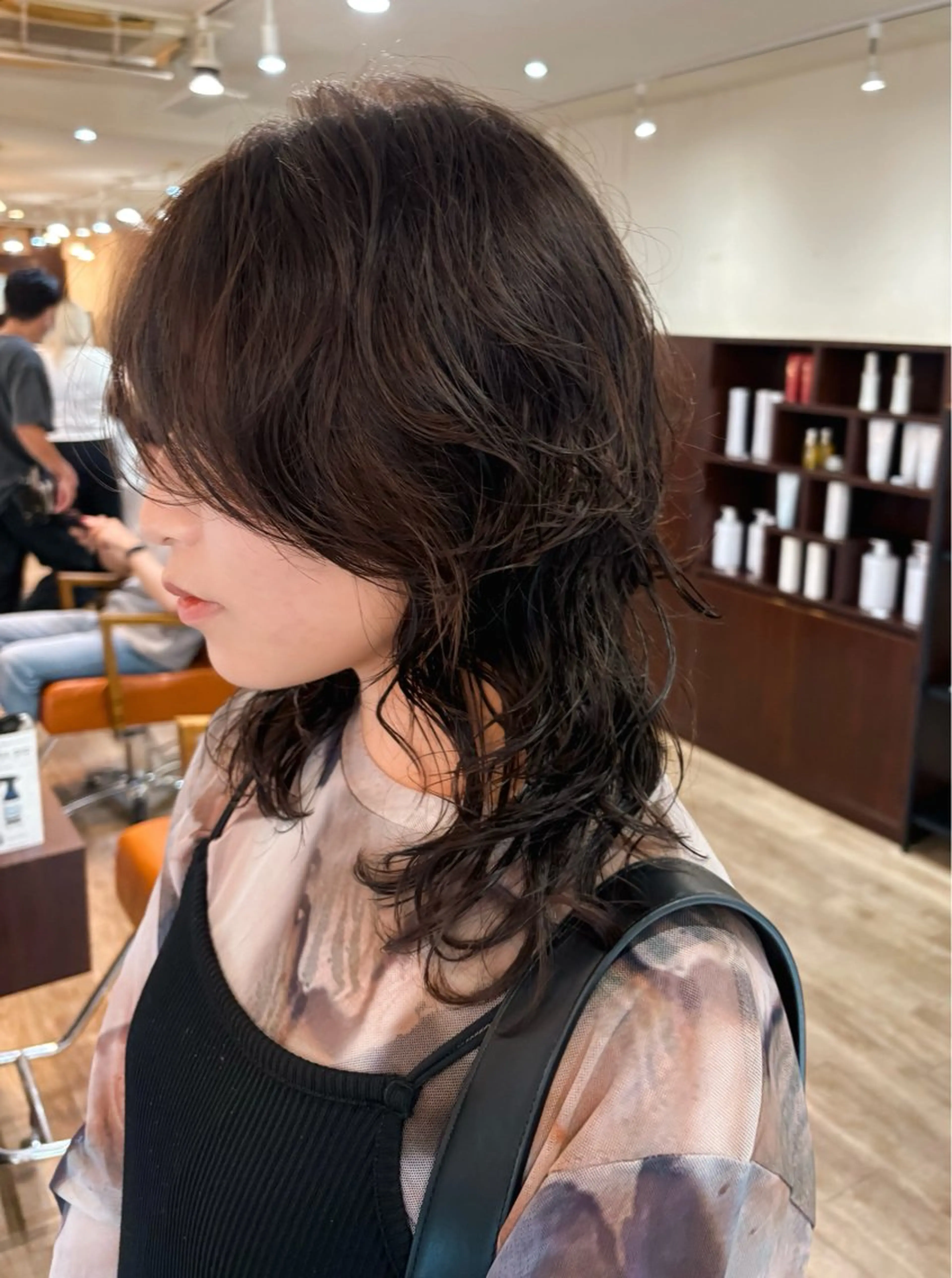 セミロング パーマ カット パーマ トリートメント Miyamoto Yasuchikaのヘアスタイル