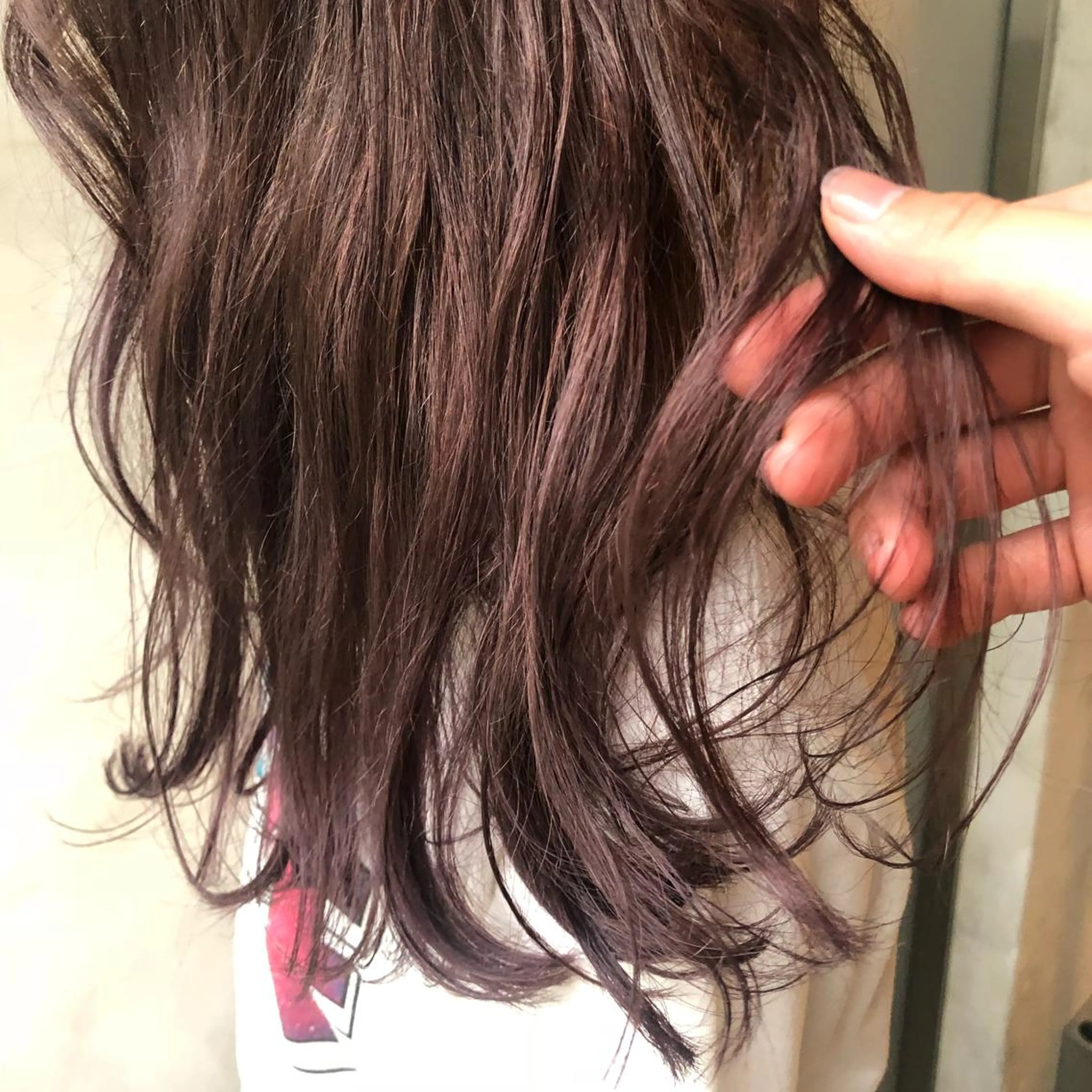 セミロング カラー 圧倒的透明感カラー nana🦕のヘアスタイル