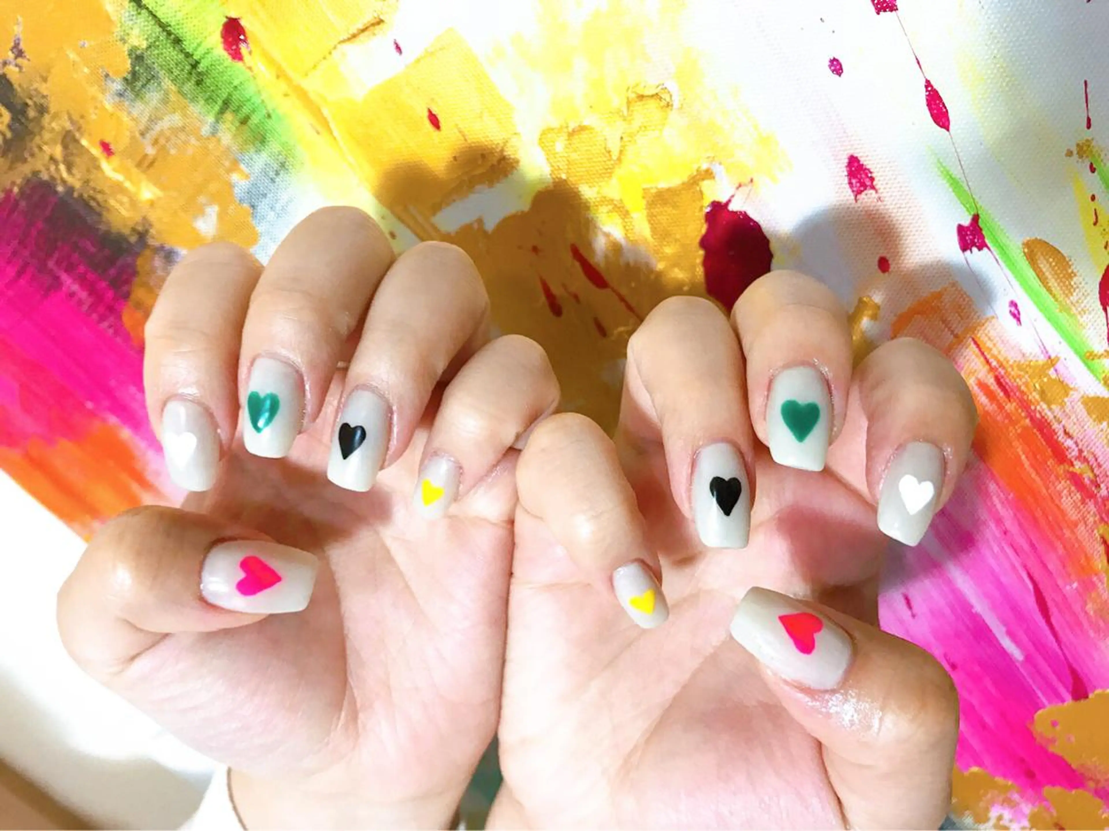 ネイル おそろいネイル emu nail所属・平井 彩香のネイルデザイン