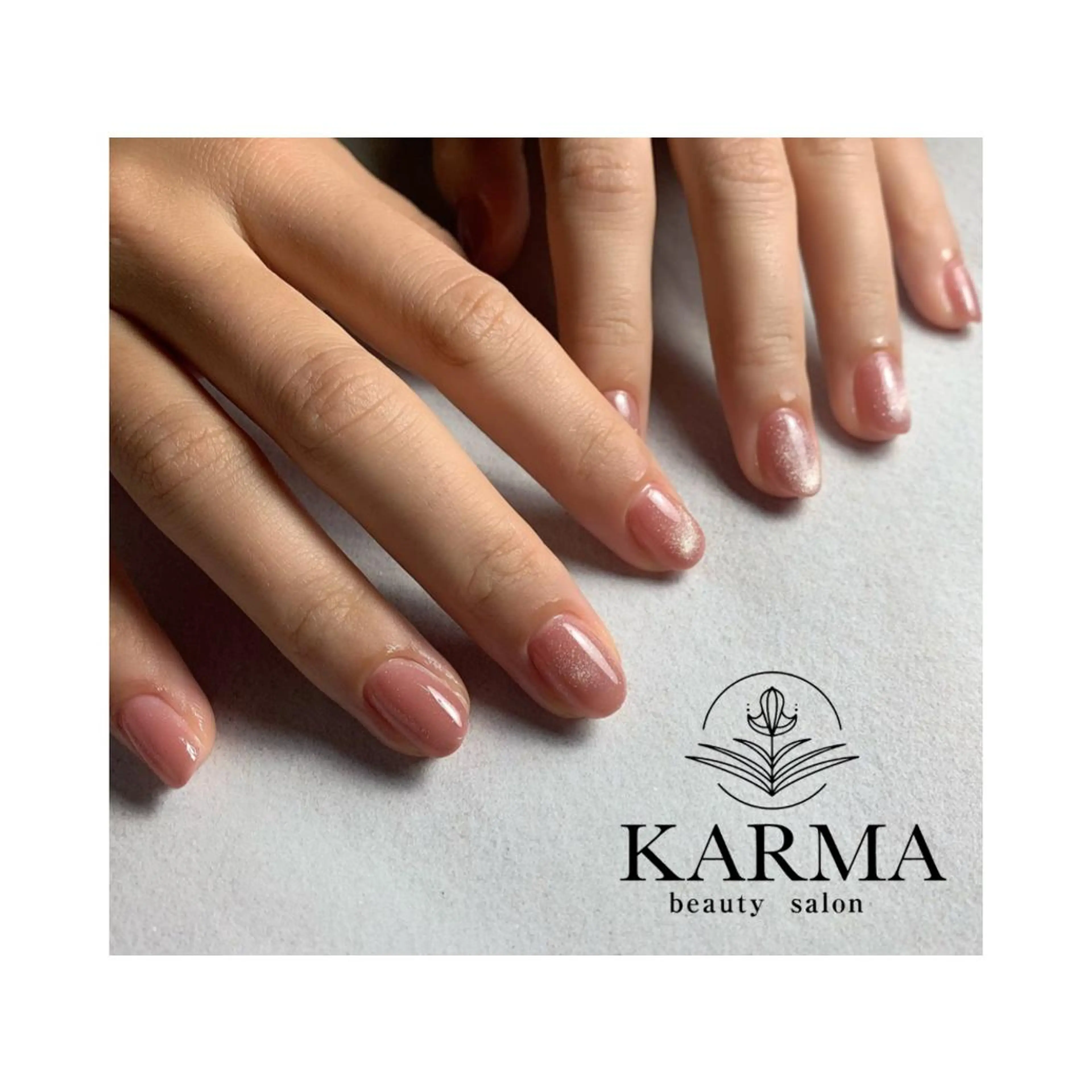 ネイル マグネットネイル シンプルネイル ハンドネイル KARMA salonのネイルデザイン