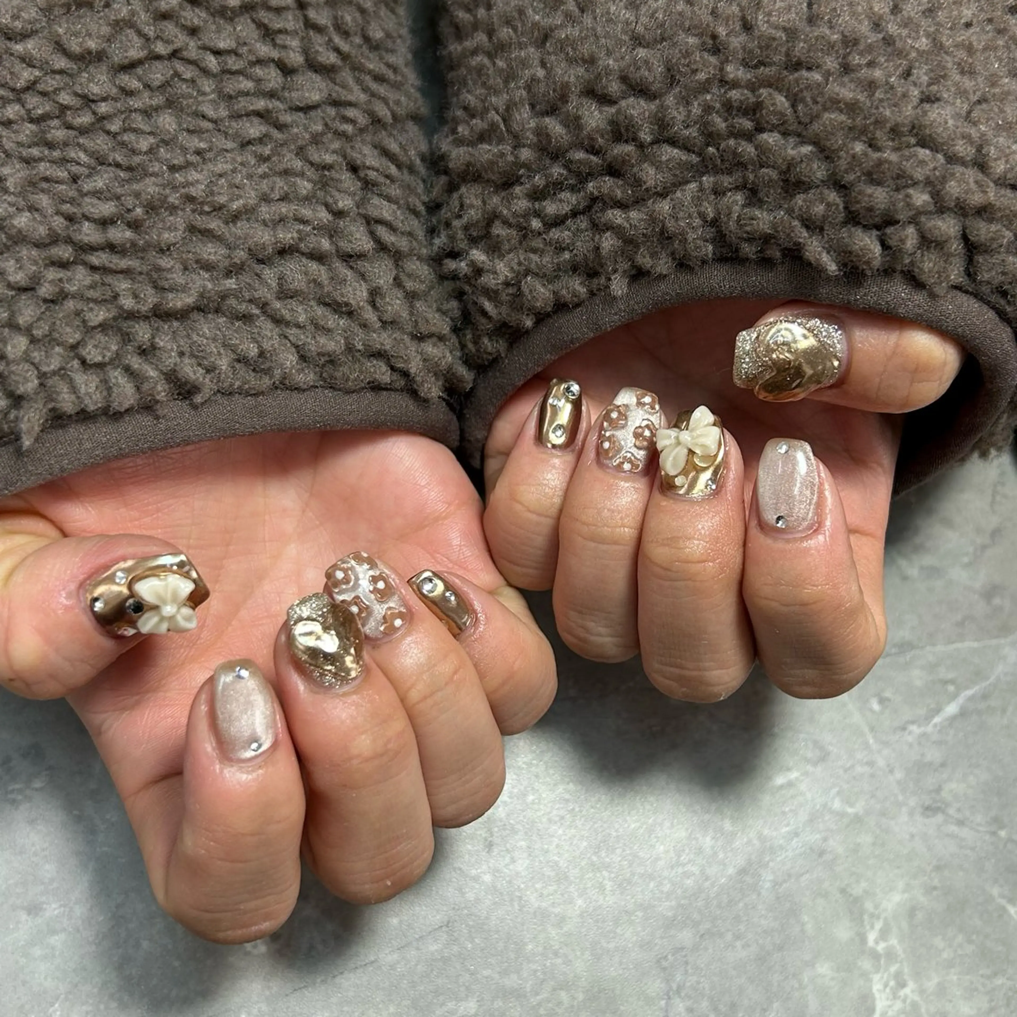 ネイル ハート ショートネイル Lulea nail所属・Lulea nailのネイルデザイン