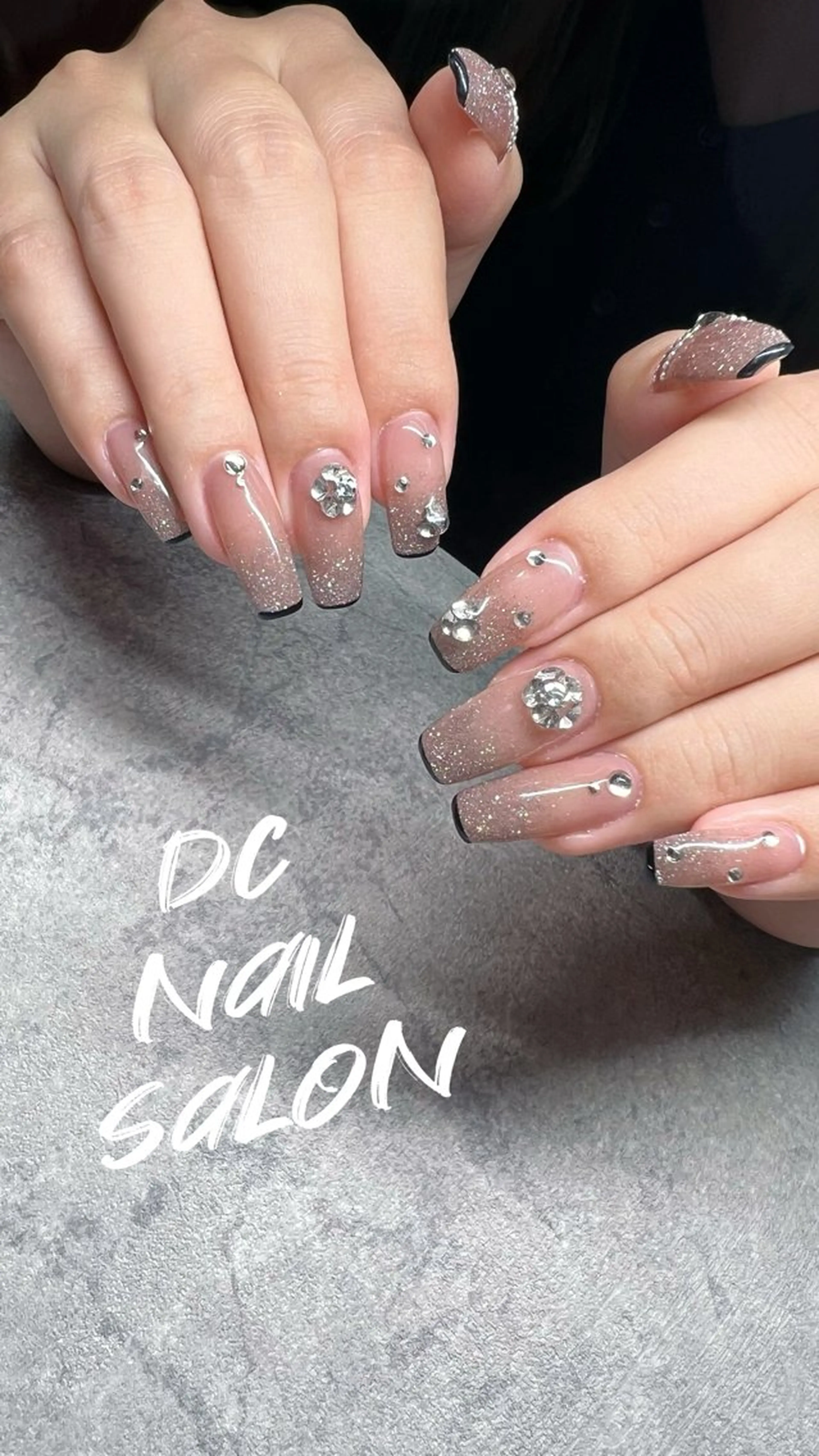 ネイル アートネイル 入学式 フレンチネイル ジェルネイル グラデーション DC nail salonのネイルデザイン