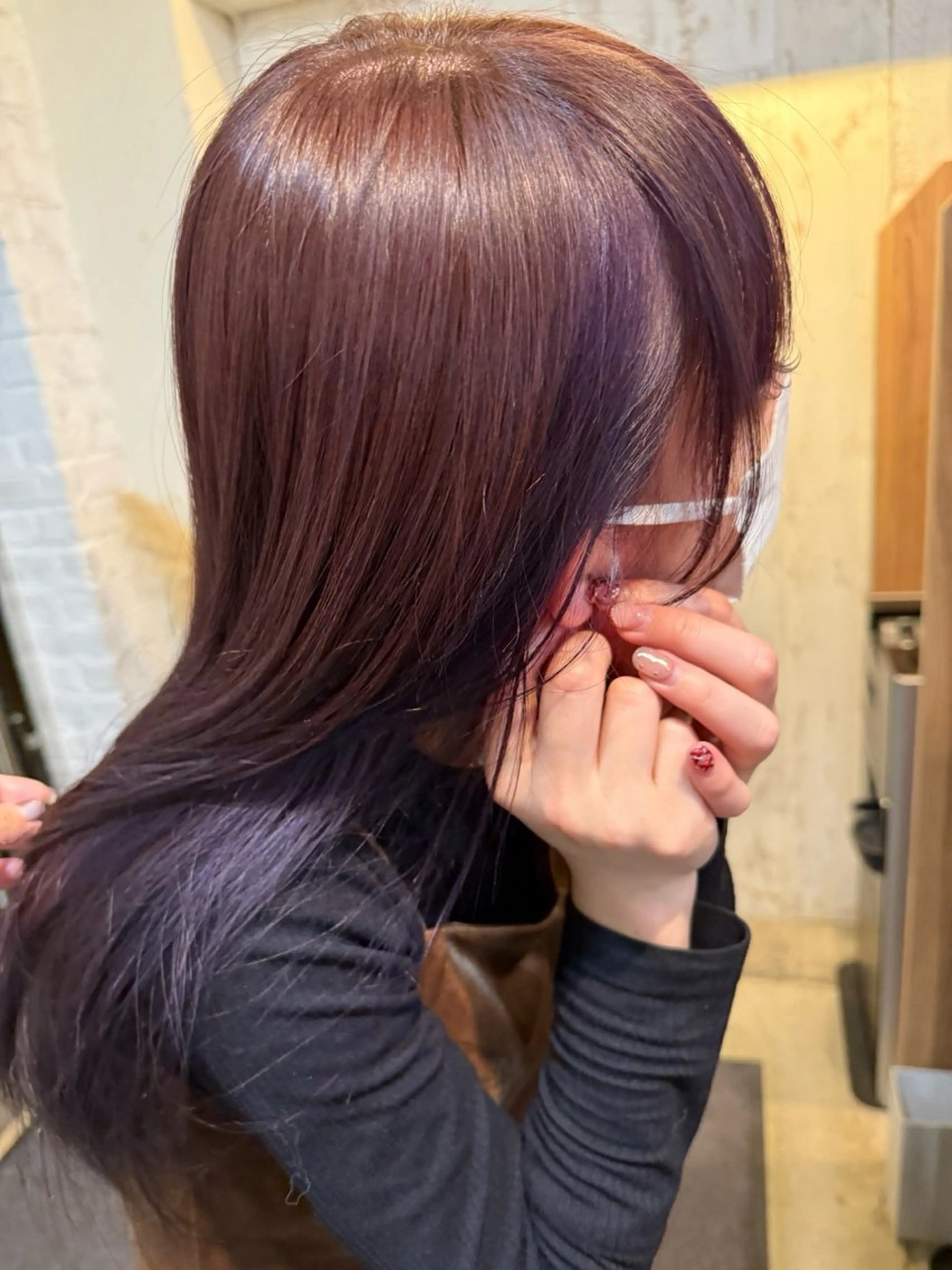 セミロング カラー 🪐美髪✖️艶カラー 加野彩果🪐のヘアスタイル