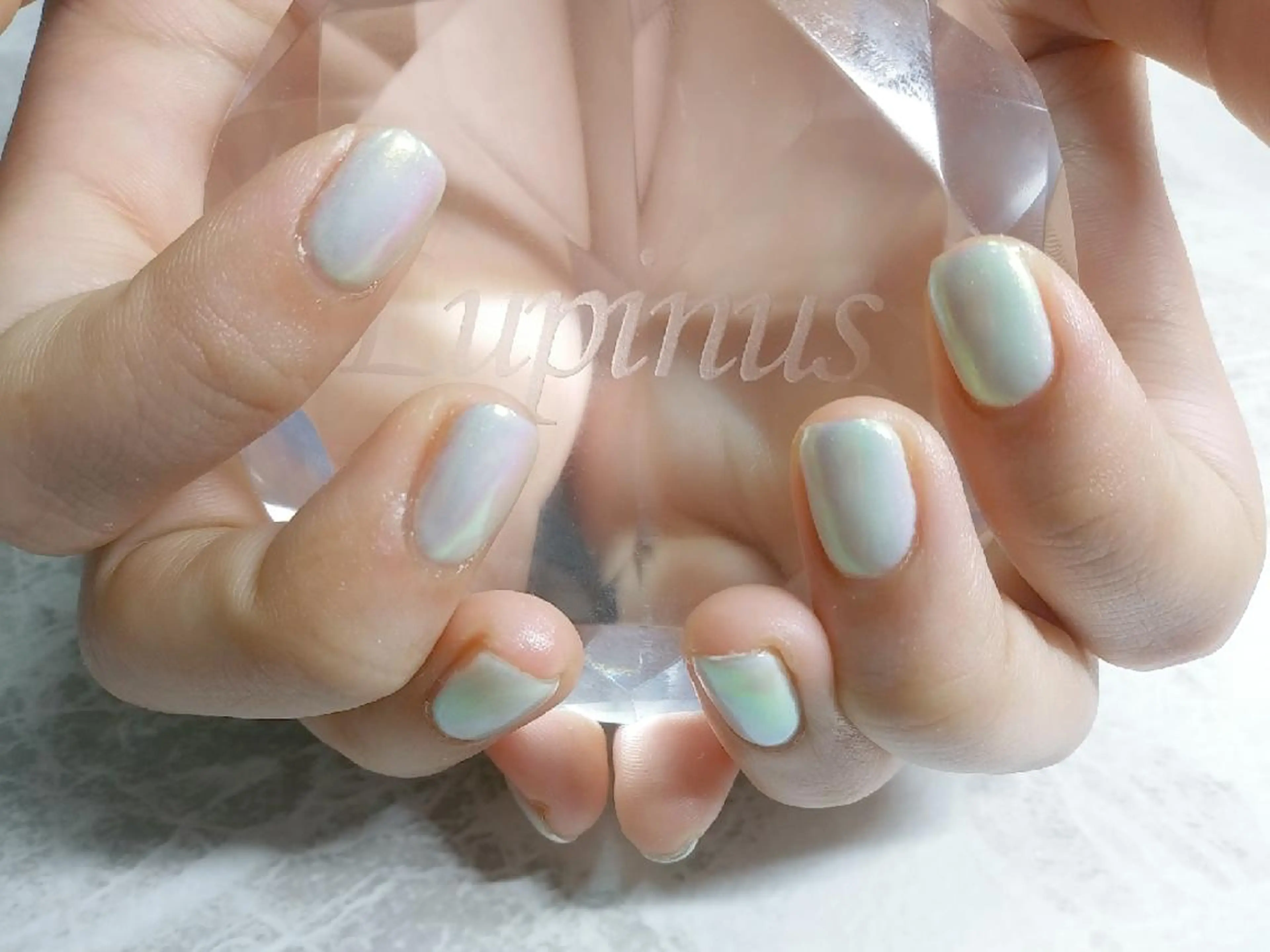 ネイル オーロラネイル ワンカラーネイル Lupinus所属・Lupinus ルピナスのネイルデザイン