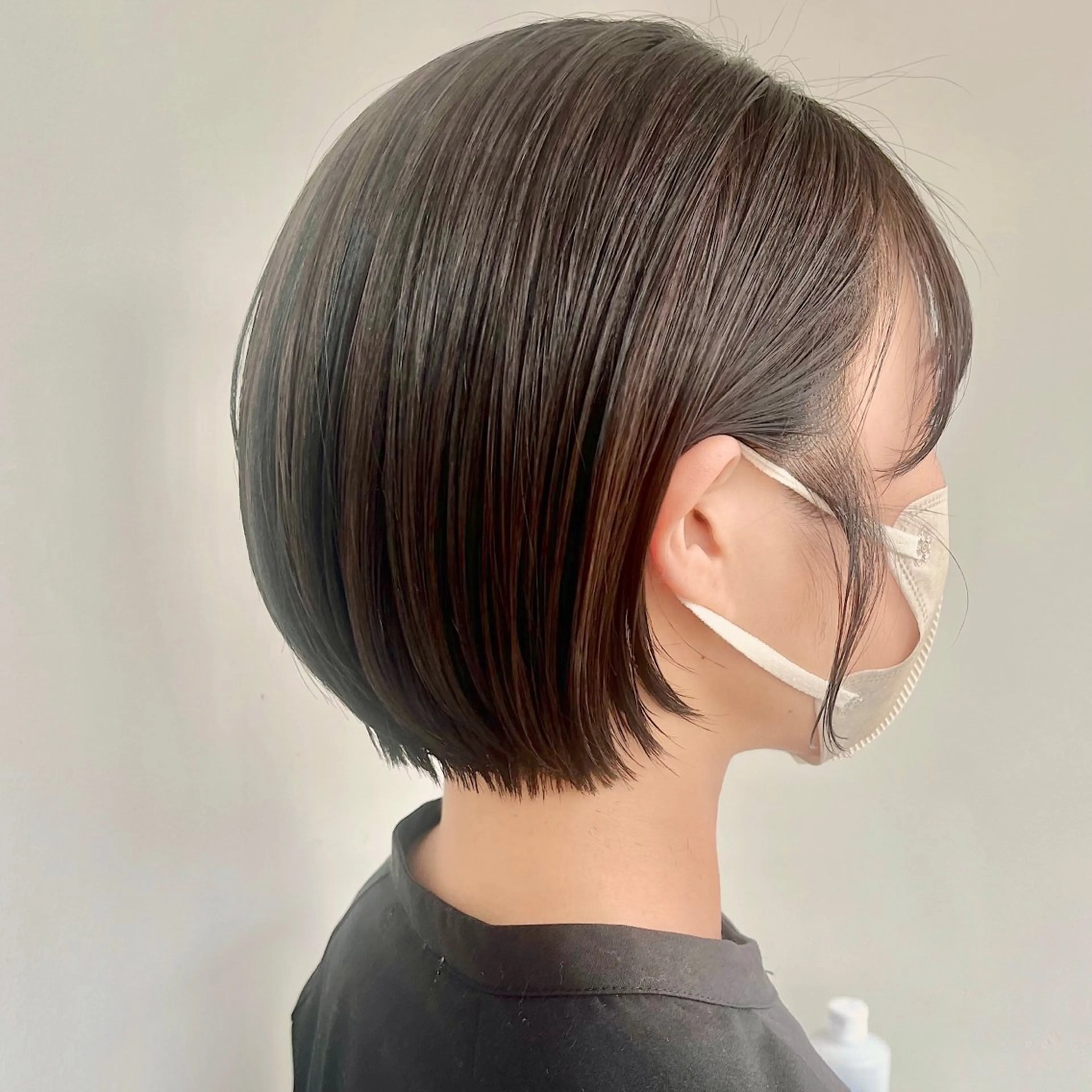 ショート ショートボブ 丸みショート ボブ ショートヘア あやめ【顔まわり/レ イヤー/柔らかカラ】のヘアスタイル