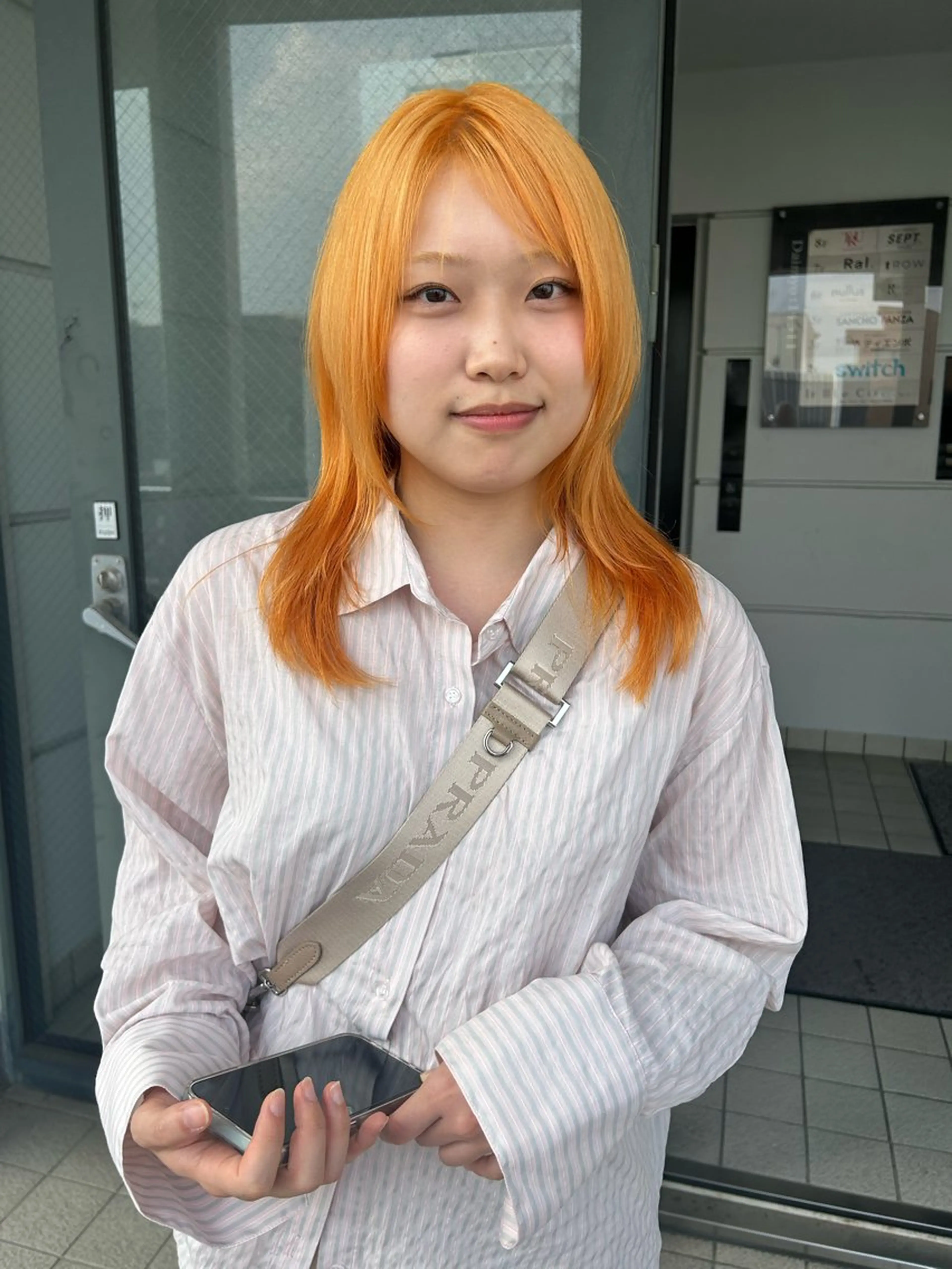 カラー オレンジ Ravo所属・キラ/ ブリーチモデル募集中のヘアスタイル