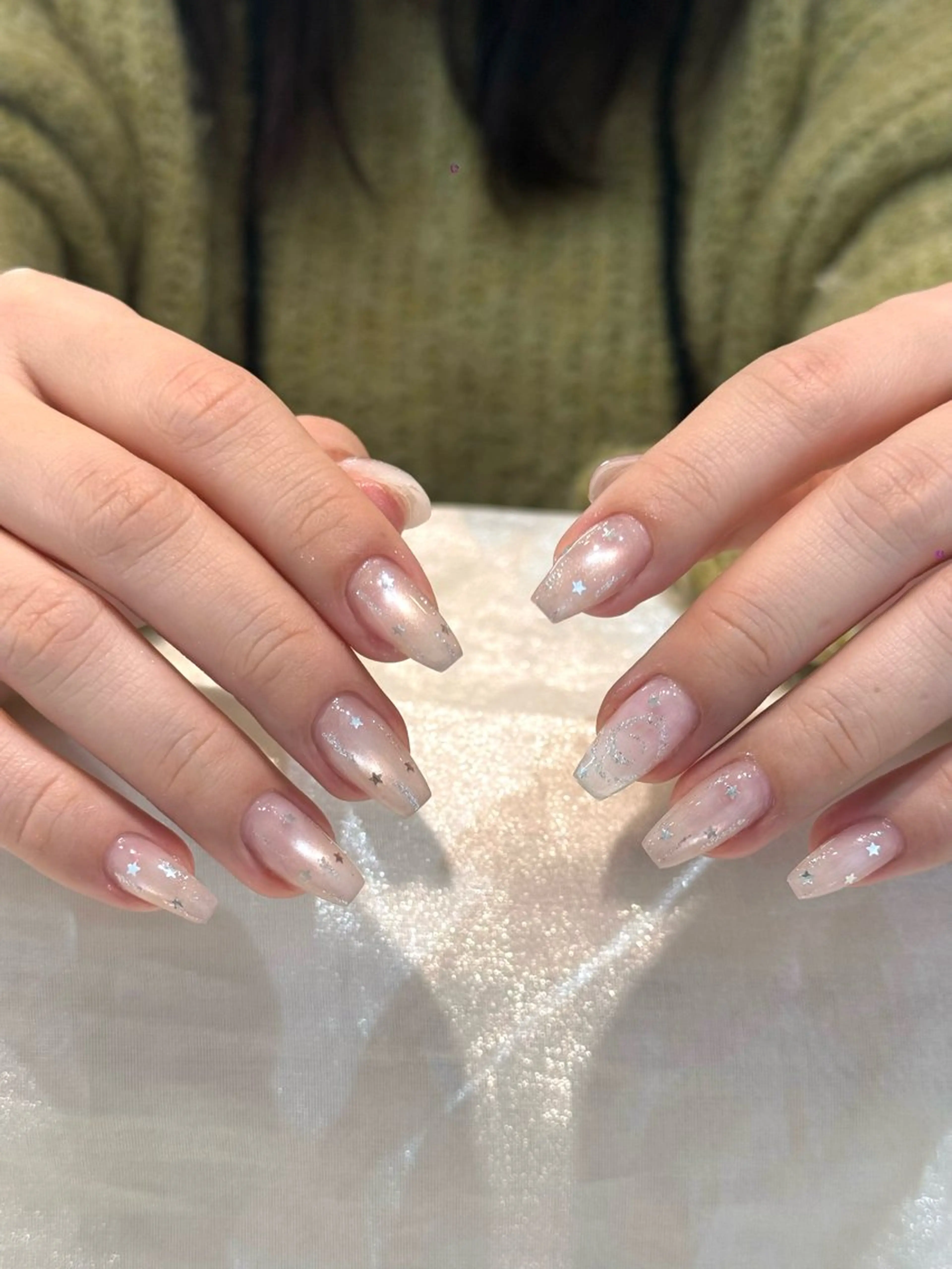 ネイル 長さ出し シンプルネイル CHERIRNAIL ブンのネイルデザイン