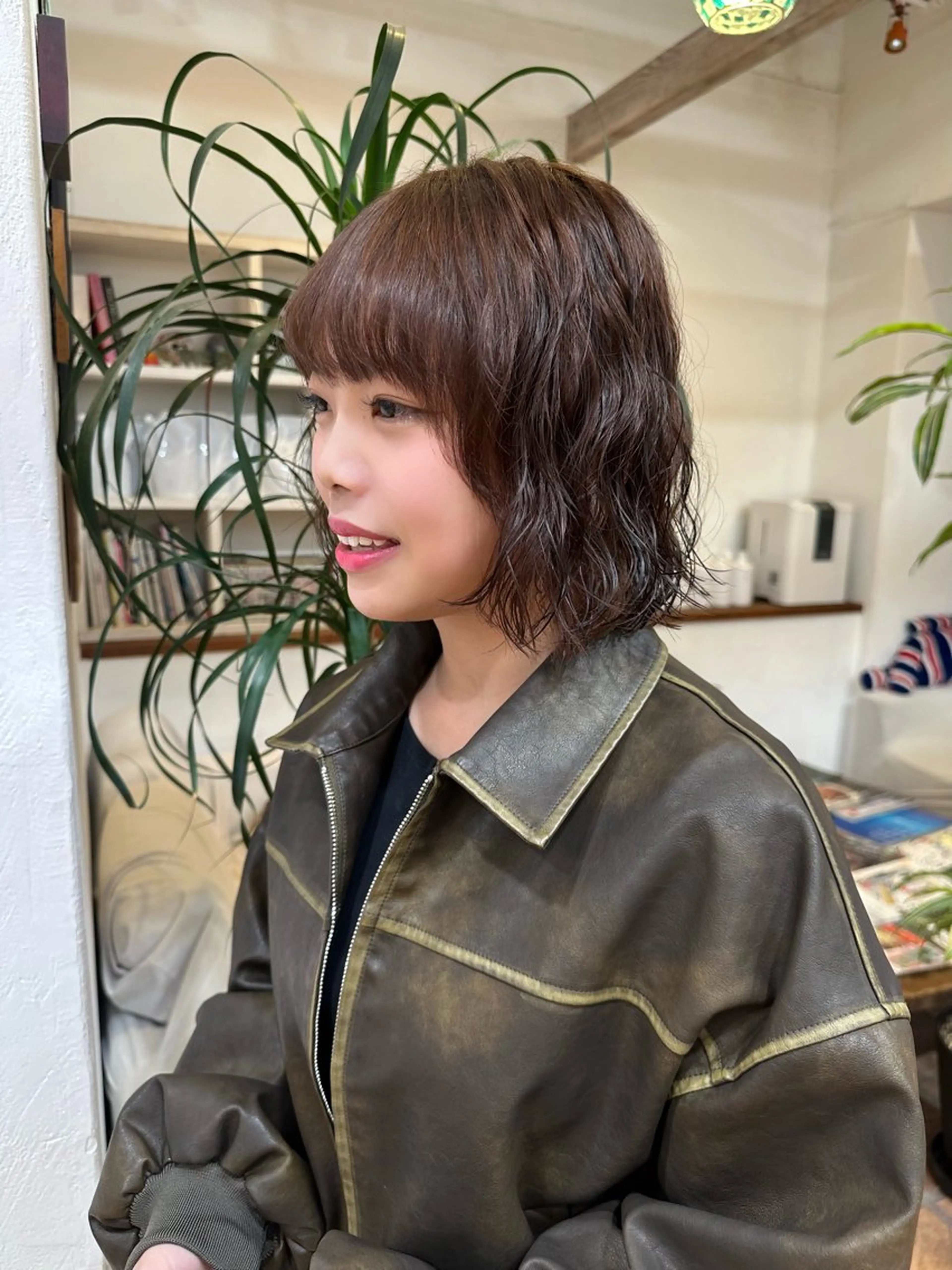 ミディアム カラー パーマ ミディアムパーマ カット パーマ KAKERU/ボブ/ ショート/パーマ🌱のヘアスタイル